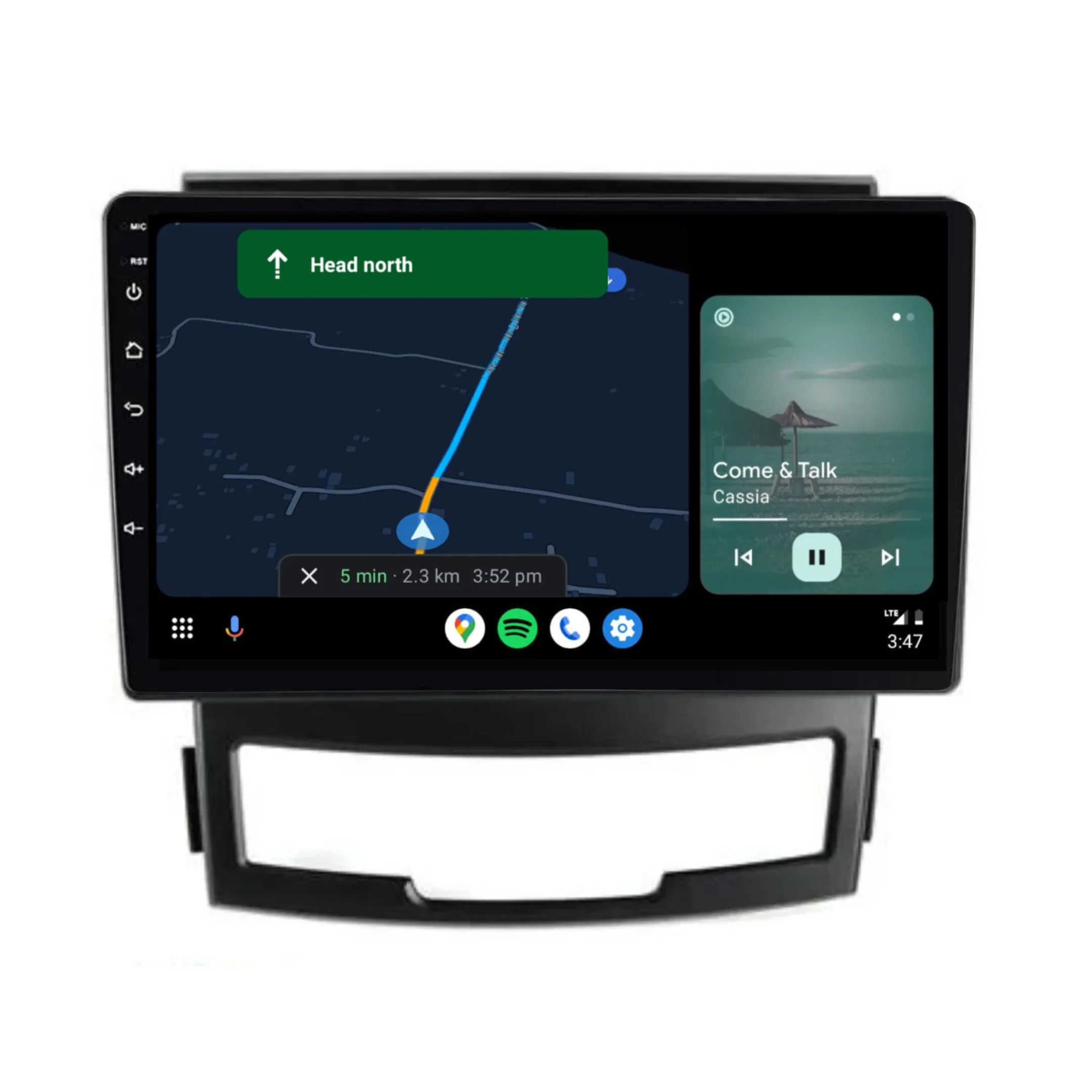Ssangyong Korando (2010-2013) Plug & Play Head Unit Upgrade Kit: Car Radio with Wireless & Wired Apple CarPlay & Android Auto - Image 4