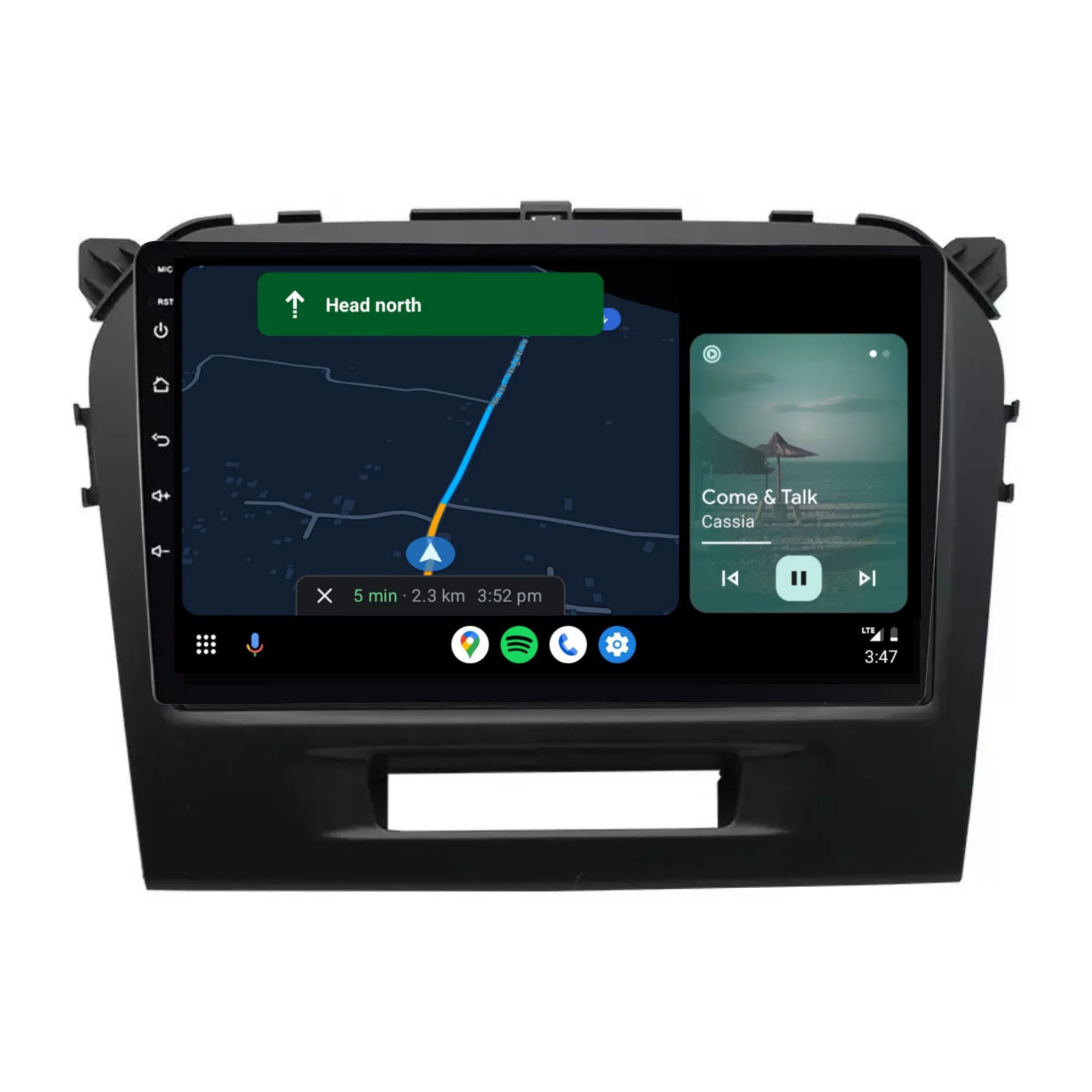 Suzuki Vitara BLACK (2014-2020) Plug & Play Head Unit Upgrade Kit: Car Radio with Wireless & Wired Apple CarPlay & Android Auto - Image 4