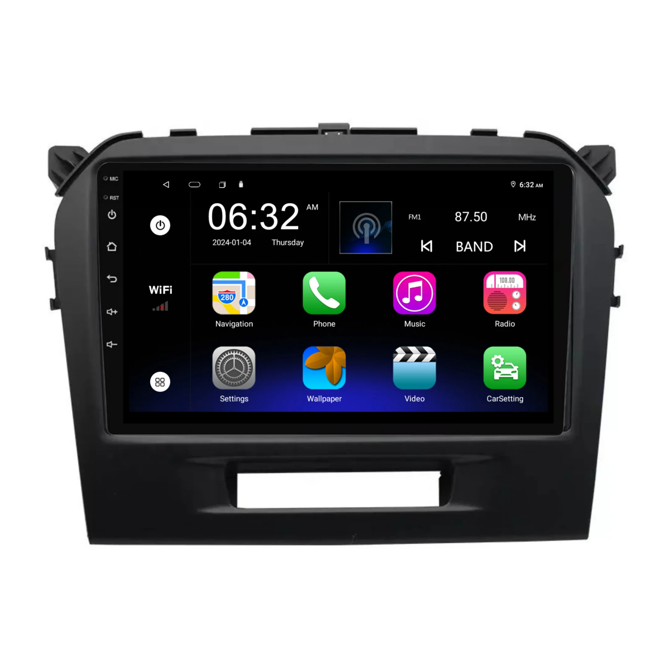 Suzuki Vitara BLACK (2014-2020) Plug & Play Head Unit Upgrade Kit: Car Radio with Wireless & Wired Apple CarPlay & Android Auto - Image 6