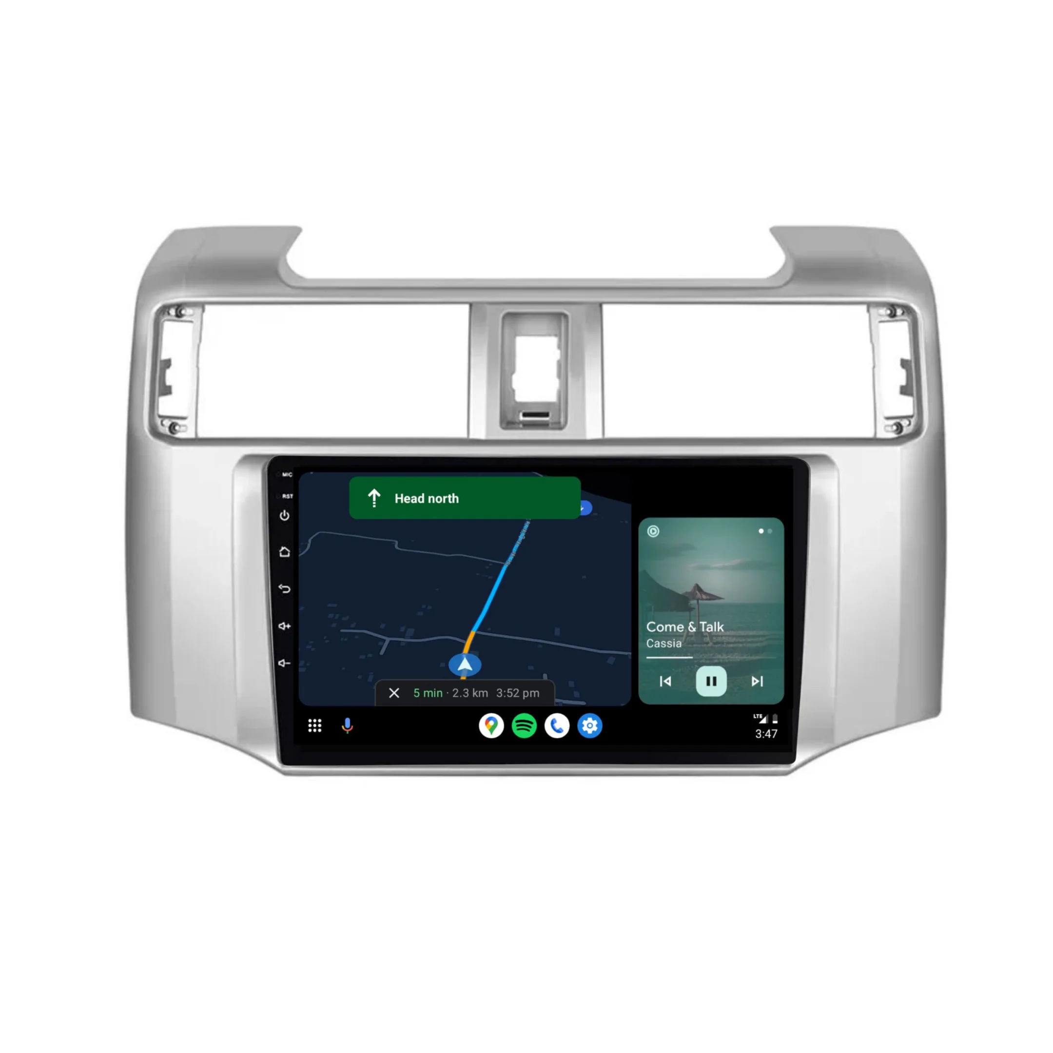 Toyota 4Runner (2010-2015) Plug & Play Head Unit Upgrade Kit: Car Radio with Wireless & Wired Apple CarPlay & Android Auto - Image 4