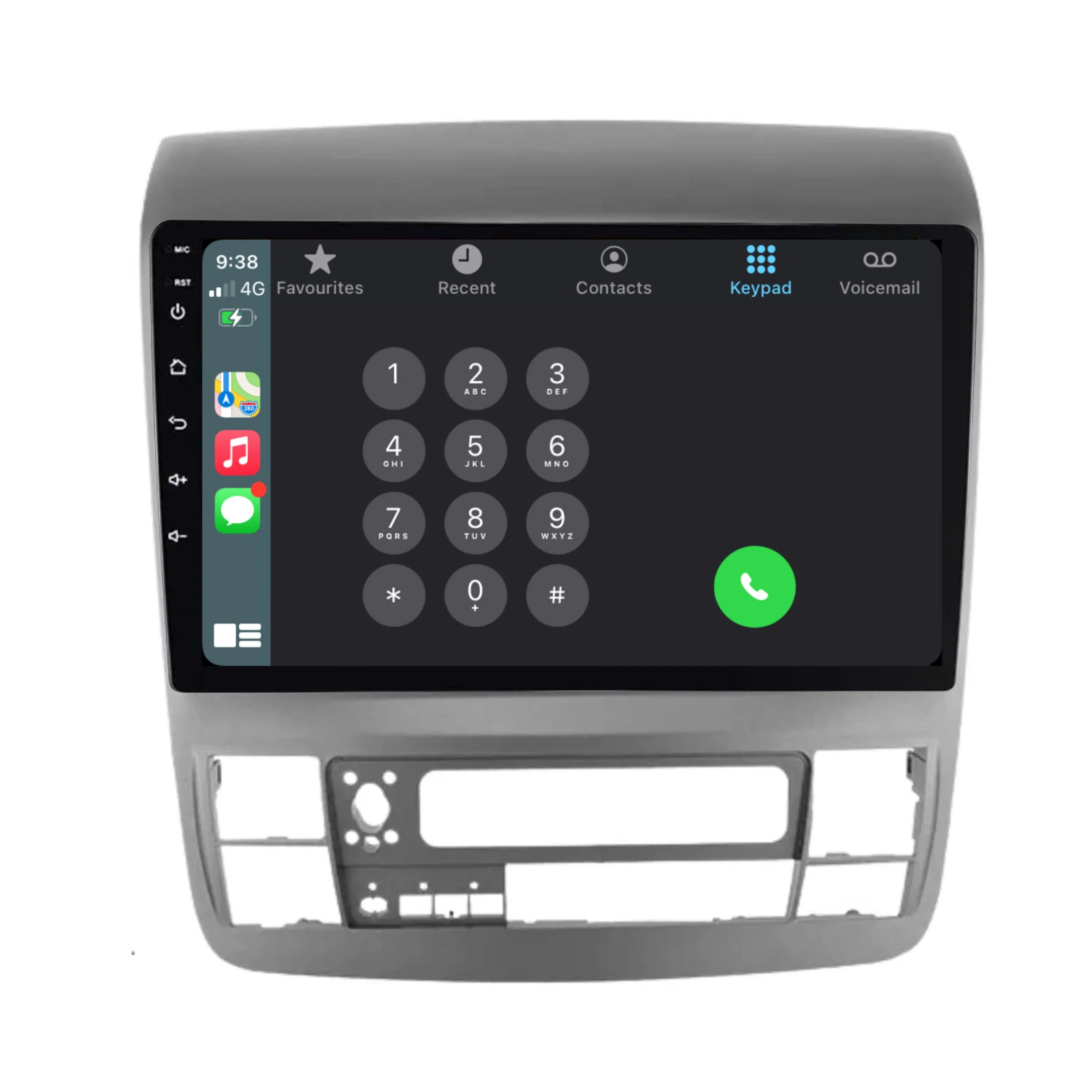 Toyota Alphard 2002-2011 Plug & Play Head Unit Upgrade Kit: Car Radio with Wireless & Wired Apple CarPlay & Android Auto - Image 3