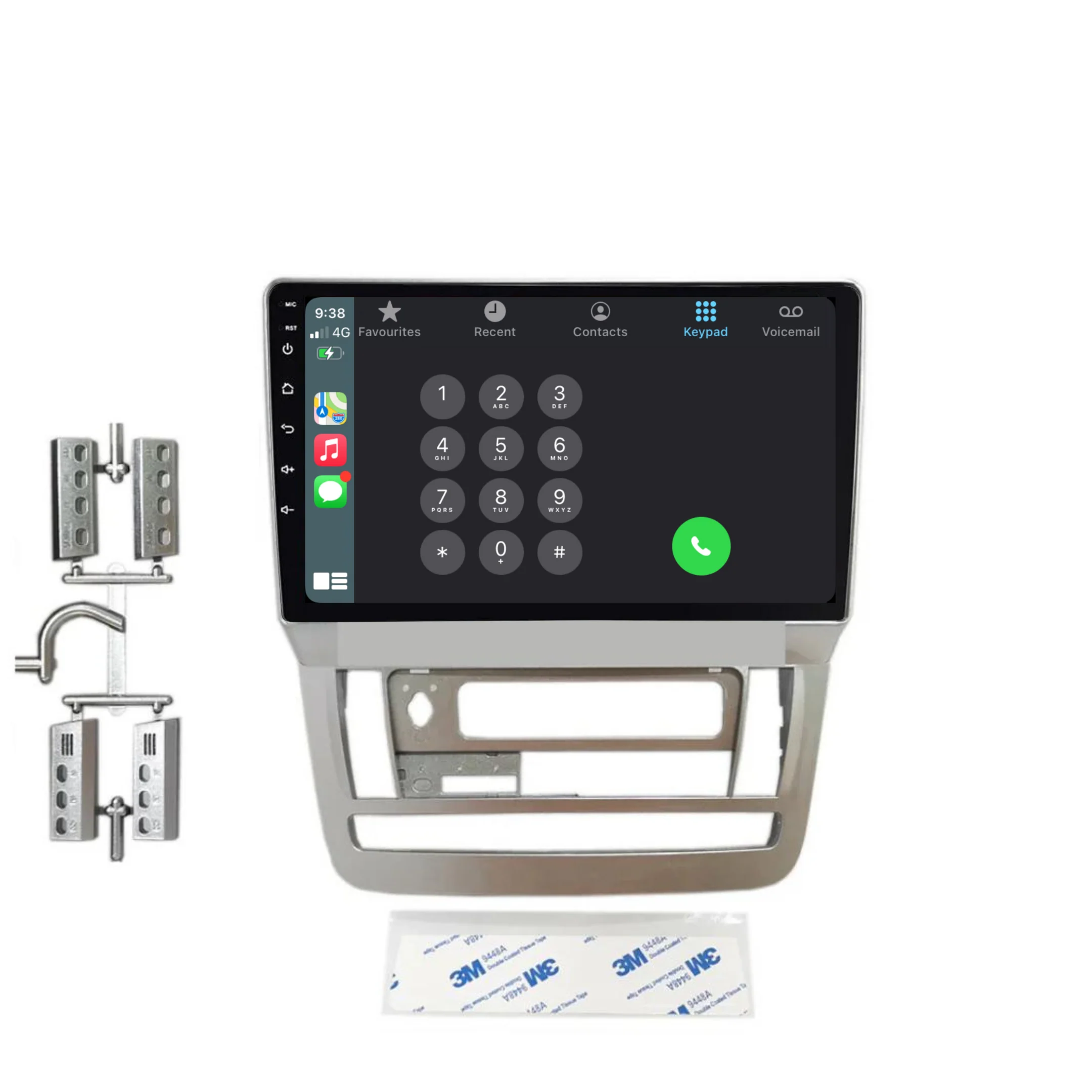 Toyota Alphard 2002-2011 Plug & Play Head Unit Upgrade Kit: Car Radio with Wireless & Wired Apple CarPlay & Android Auto - Image 3
