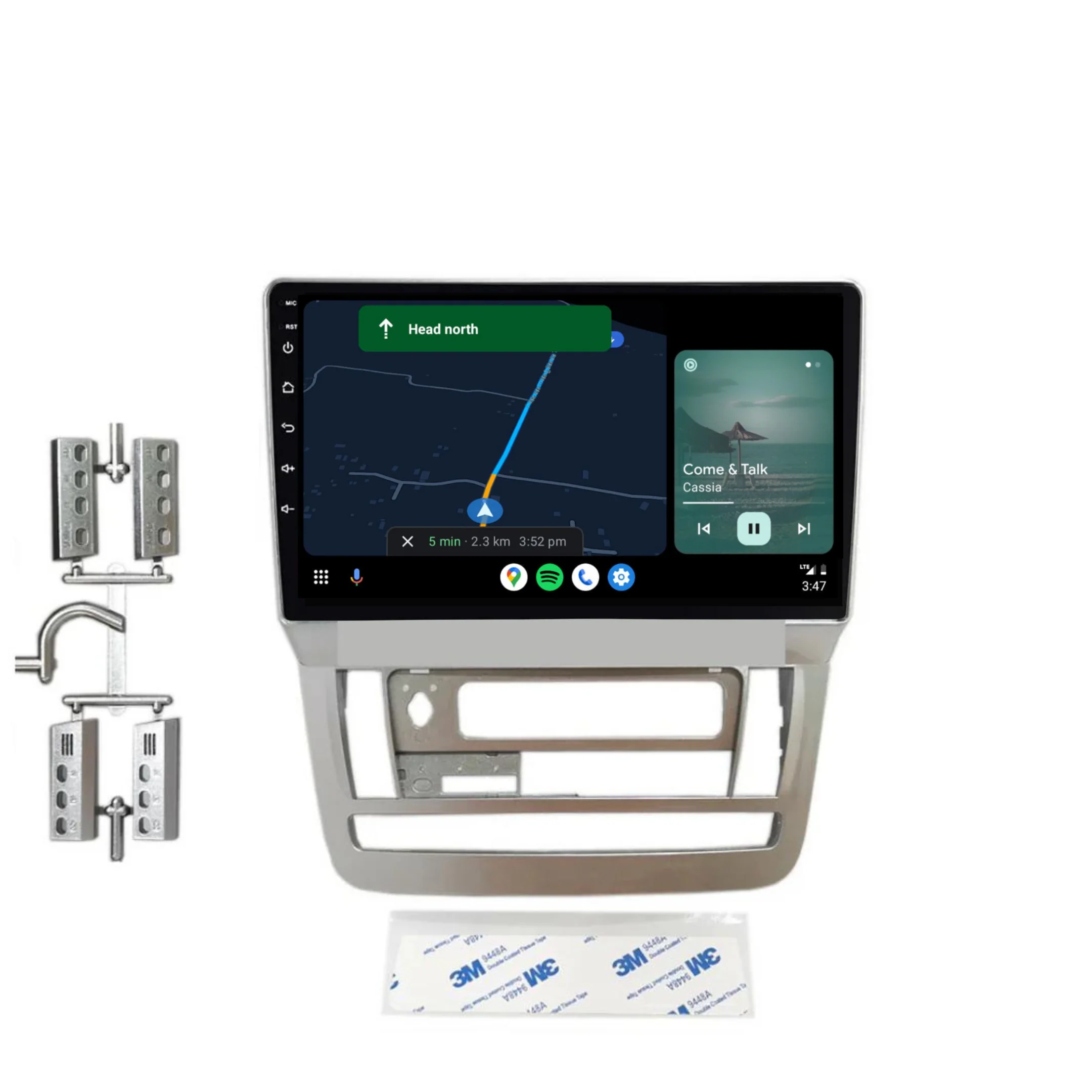 Toyota Alphard 2002-2011 Plug & Play Head Unit Upgrade Kit: Car Radio with Wireless & Wired Apple CarPlay & Android Auto - Image 4