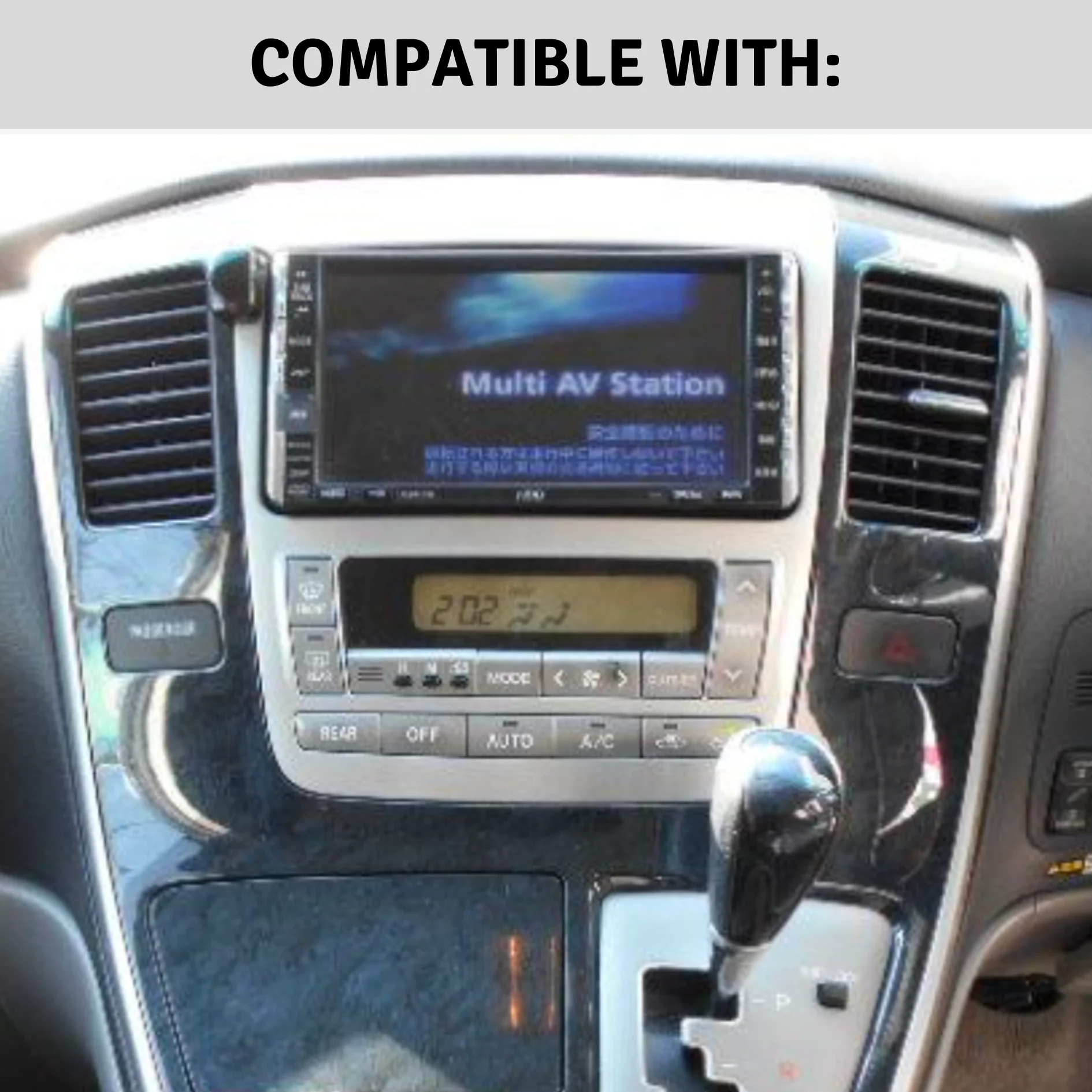 Toyota Alphard 2002-2011 Plug & Play Head Unit Upgrade Kit: Car Radio with Wireless & Wired Apple CarPlay & Android Auto - Image 7