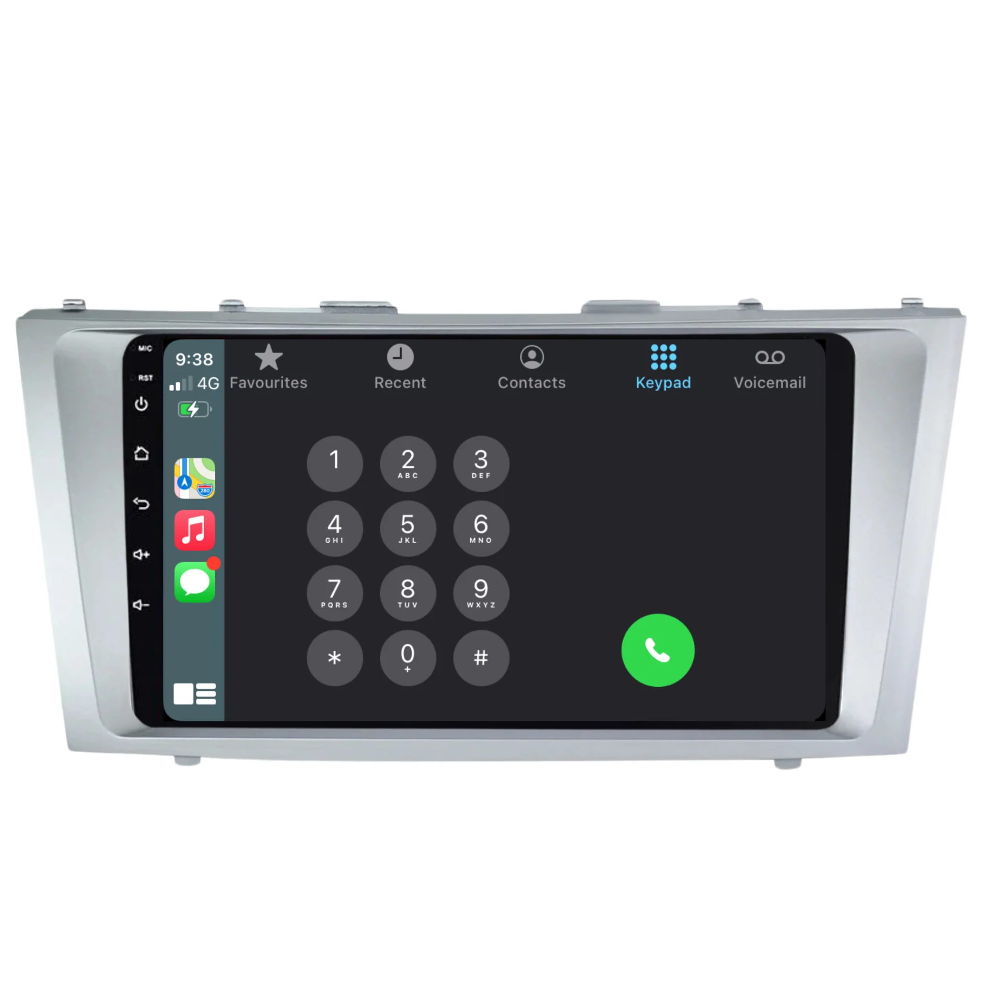 Toyota Camry / Aurion (2006-2011) Plug & Play Head Unit Upgrade Kit: Car Radio with Wireless & Wired Apple CarPlay & Android Auto - Image 4