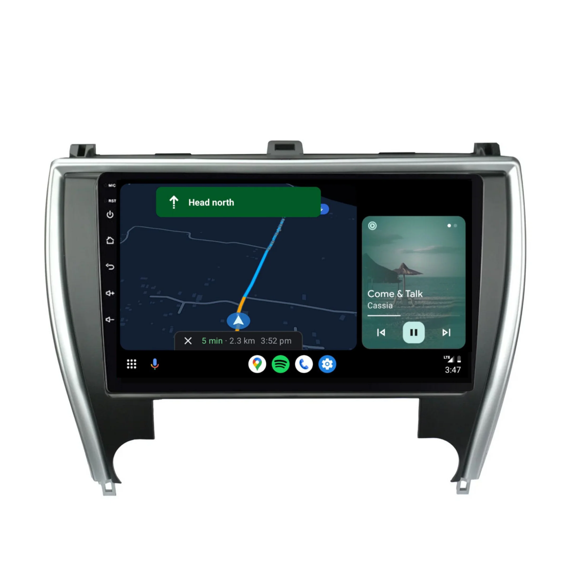 Toyota Camry SA/MEA (2015-2017) Plug & Play Head Unit Upgrade Kit: Car Radio with Wireless & Wired Apple CarPlay & Android Auto - Image 4