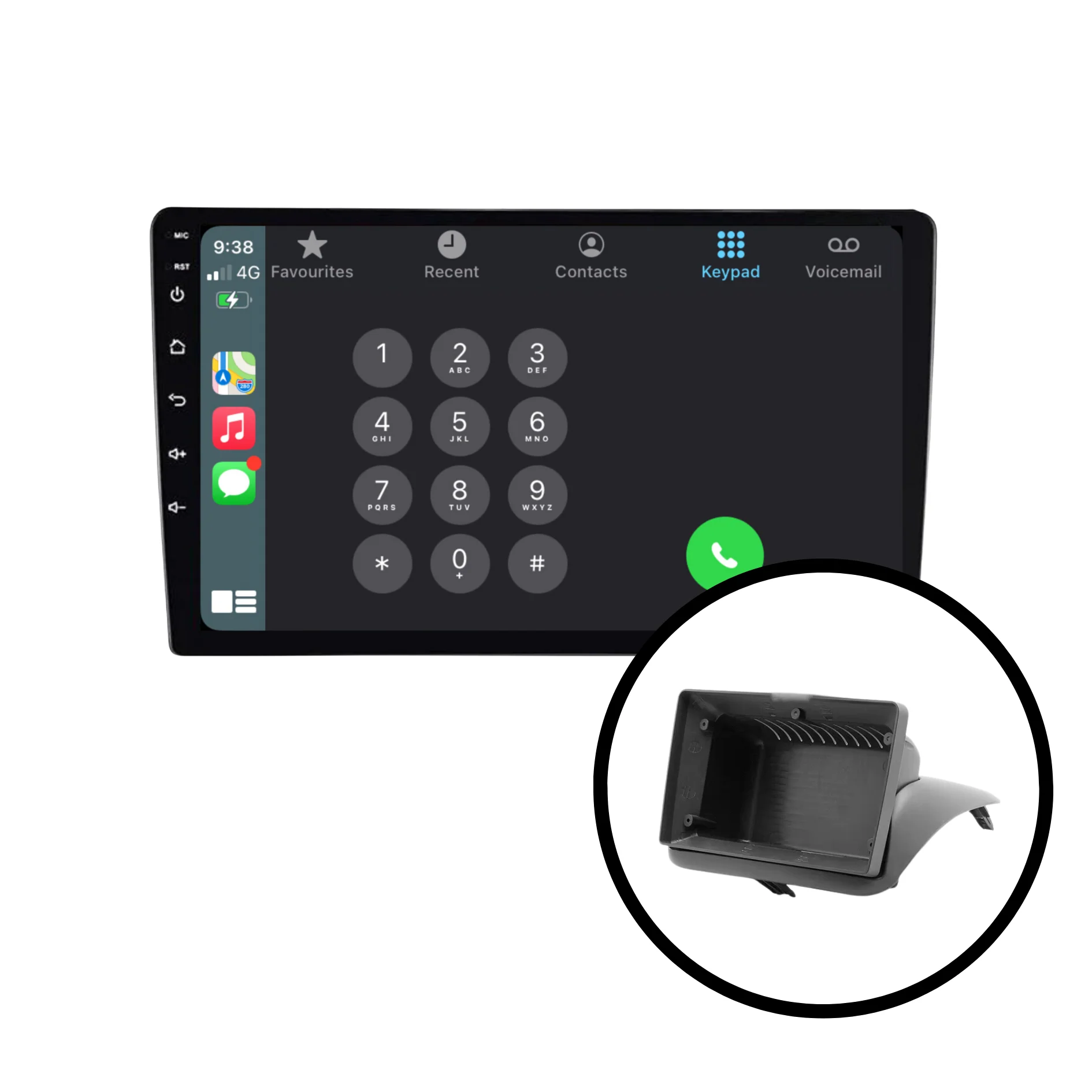 Toyota Corolla (1995-2002) Plug & Play Head Unit Upgrade Kit: Car Radio with Wireless & Wired Apple CarPlay & Android Auto - Image 3