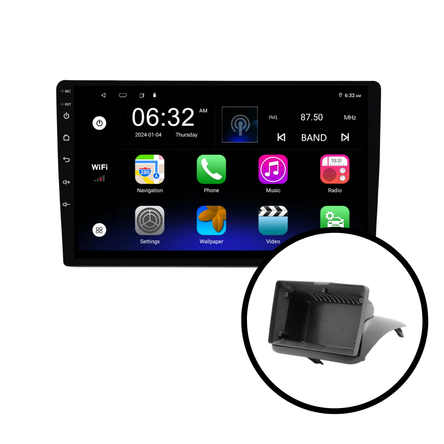 Toyota Corolla (1995-2002) Plug & Play Head Unit Upgrade Kit: Car Radio with Wireless & Wired Apple CarPlay & Android Auto - Image 6