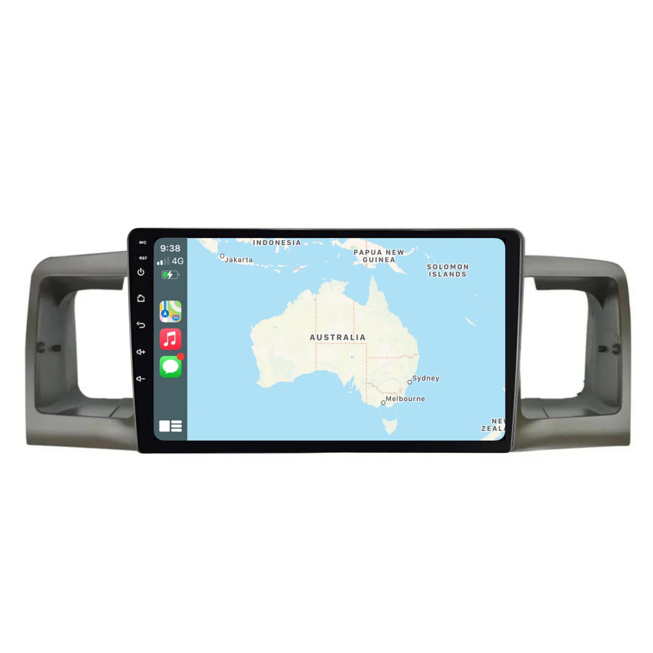 Toyota Corolla (2003-2012) Plug & Play Head Unit Upgrade Kit: Car Radio with Wireless & Wired Apple CarPlay & Android Auto - Image 3