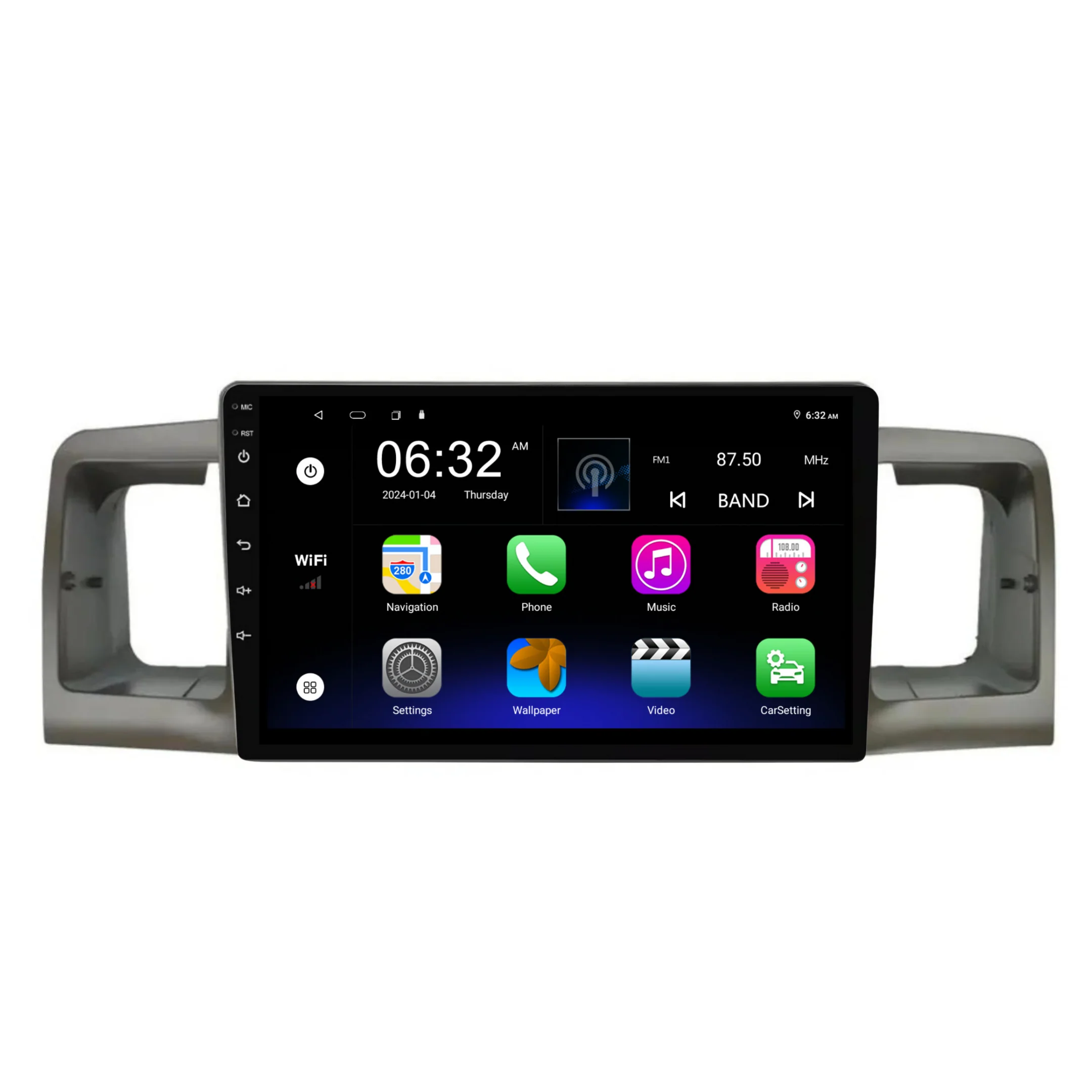 Toyota Corolla (2003-2012) Plug & Play Head Unit Upgrade Kit: Car Radio with Wireless & Wired Apple CarPlay & Android Auto - Image 6