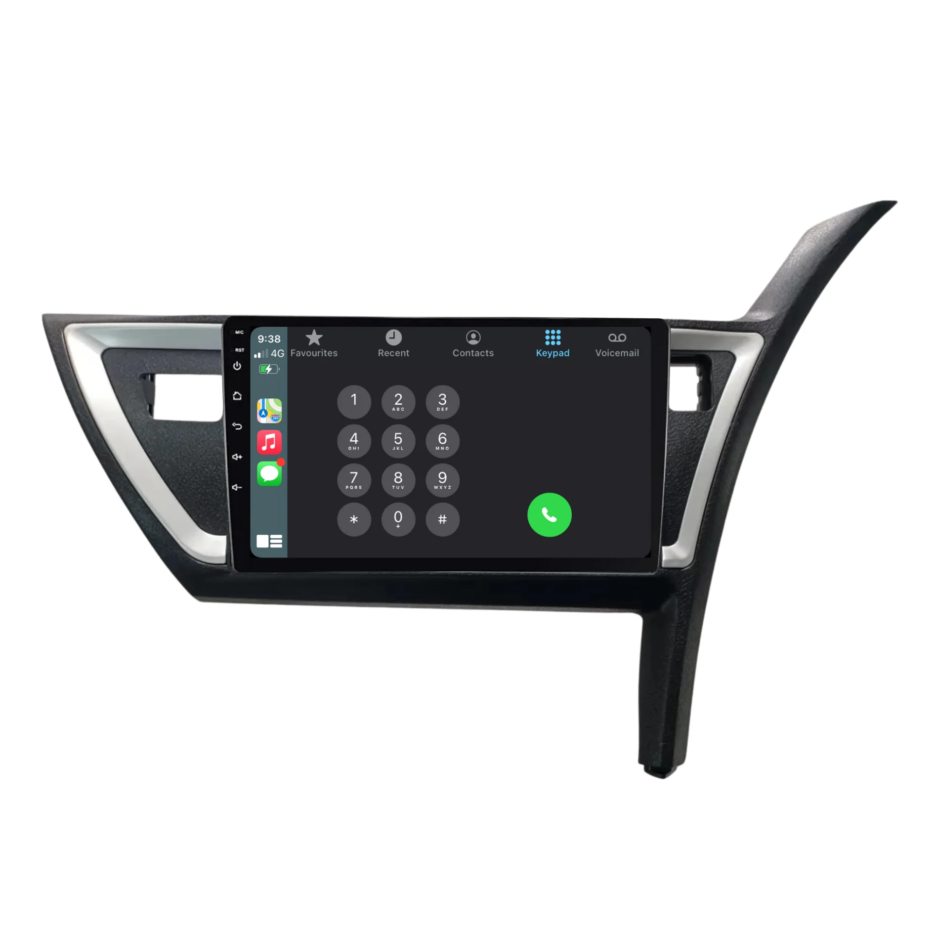 Toyota Corolla / Auris (2012-2015) Plug & Play Head Unit Upgrade Kit: Car Radio with Wireless & Wired Apple CarPlay & Android Auto - Image 3