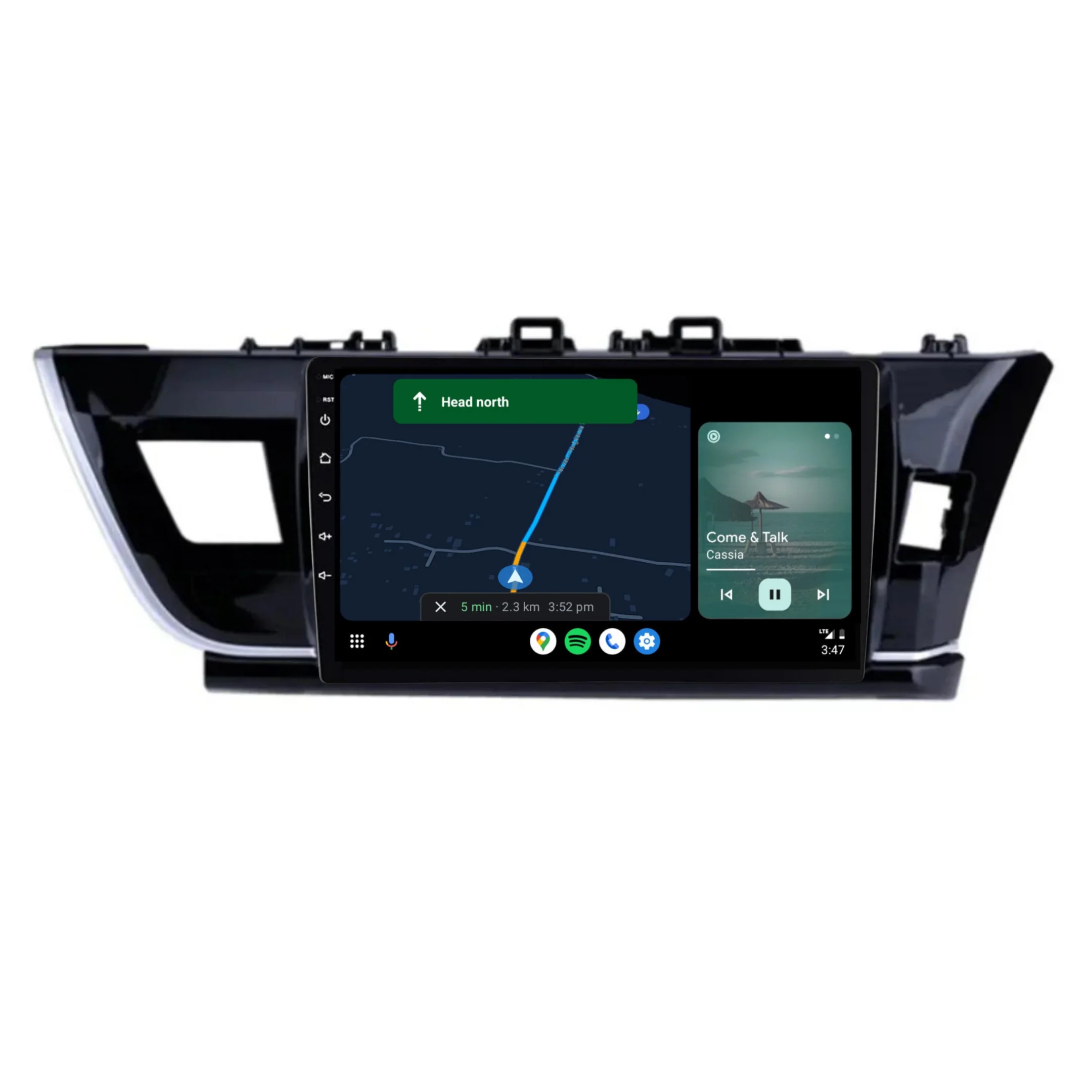 Toyota Corolla Hatch (2012-2015) Plug & Play Head Unit Upgrade Kit: Car Radio with Wireless & Wired Apple CarPlay & Android Auto - Image 4