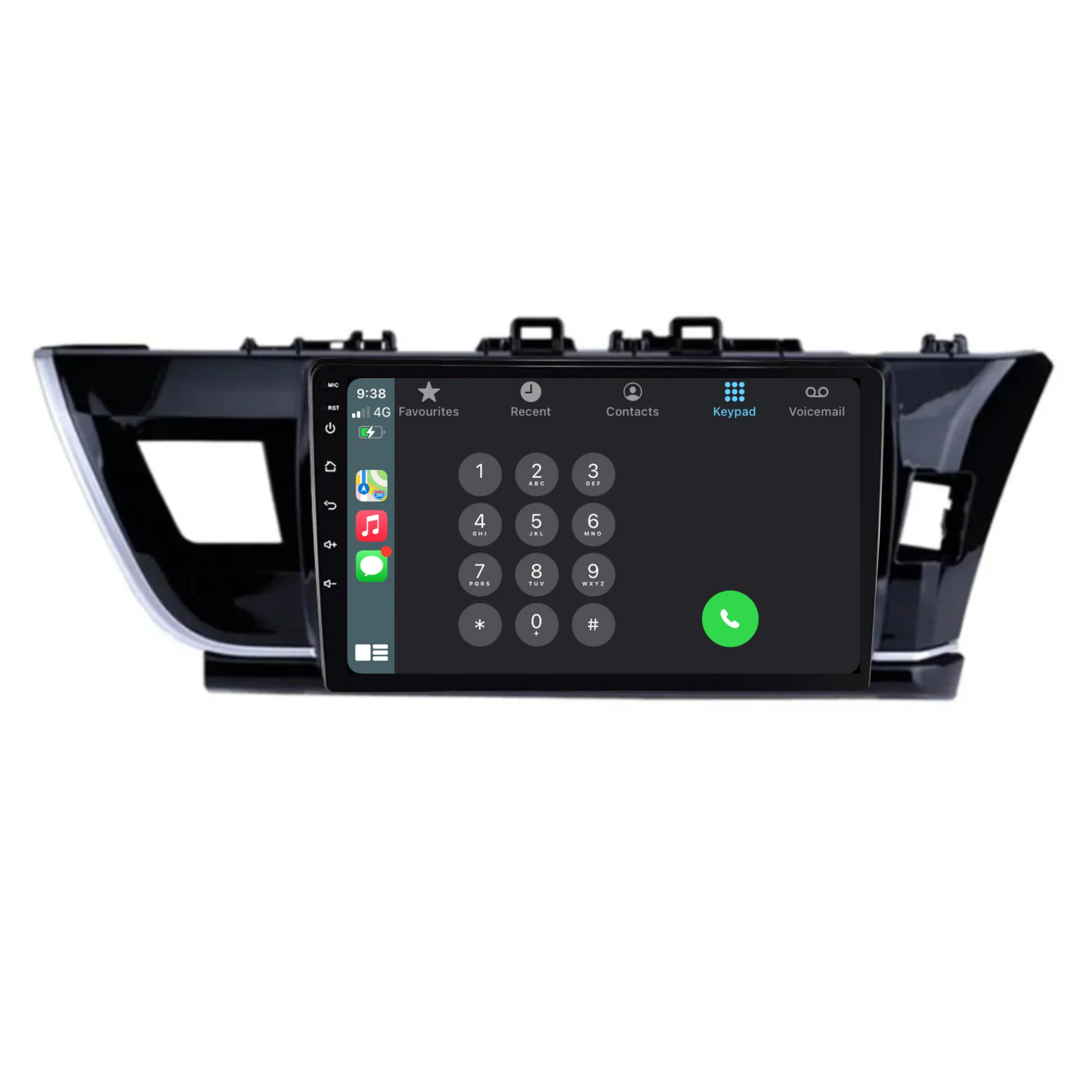 Toyota Corolla Sedan (2013-2016) Plug & Play Head Unit Upgrade Kit: Car Radio with Wireless & Wired Apple CarPlay & Android Auto - Image 3