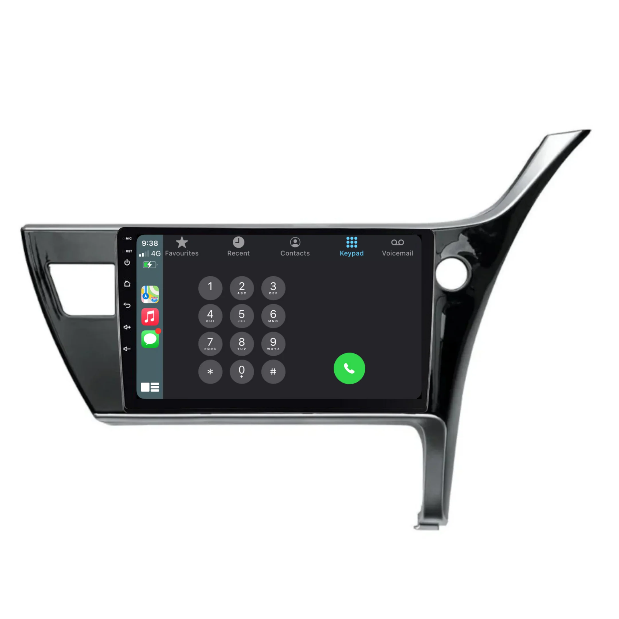 Toyota Corolla Sedan (2017-2019) Plug & Play Head Unit Upgrade Kit: Car Radio with Wireless & Wired Apple CarPlay & Android Auto - Image 3