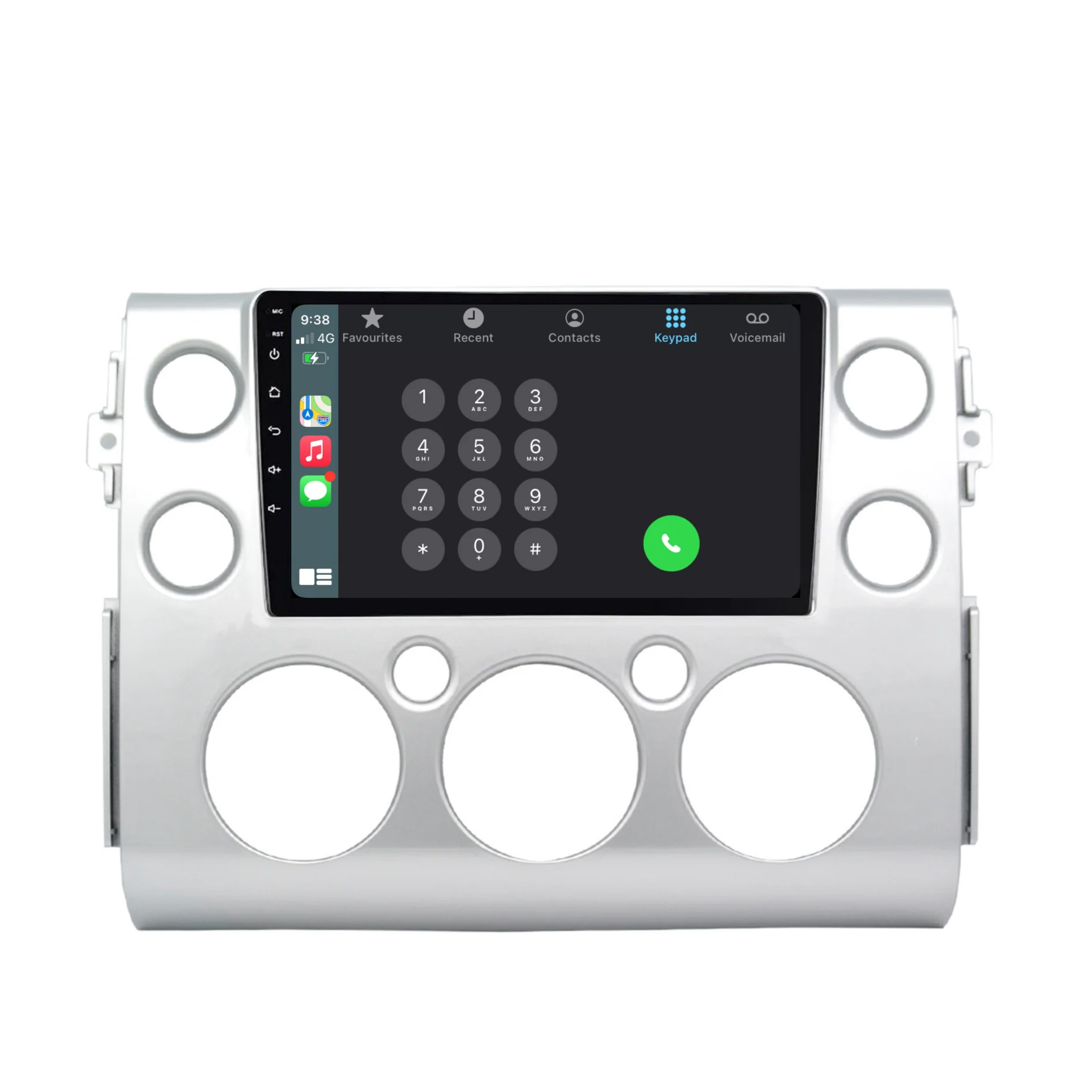 Toyota FJ CRUISER (2007-2015) Plug & Play Head Unit Upgrade Kit: Car Radio with Wireless & Wired Apple CarPlay & Android Auto - Image 4