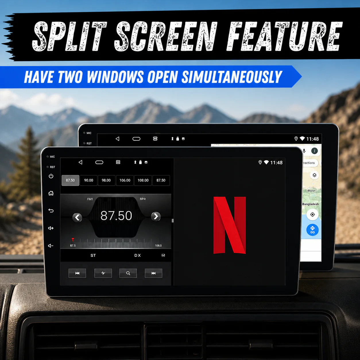 Nissan Navara / NP300 (2015-2022) Plug & Play Head Unit Upgrade Kit: Car Radio with Wireless & Wired Apple CarPlay & Android Auto - Image 11