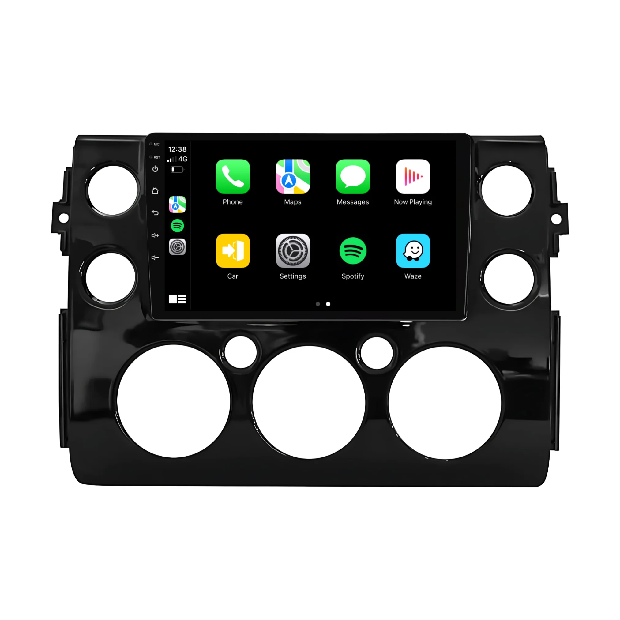 Toyota FJ CRUISER BLACK (2007-2015) Plug & Play Head Unit Upgrade Kit: Car Radio with Wireless & Wired Apple CarPlay & Android Auto - Image 2