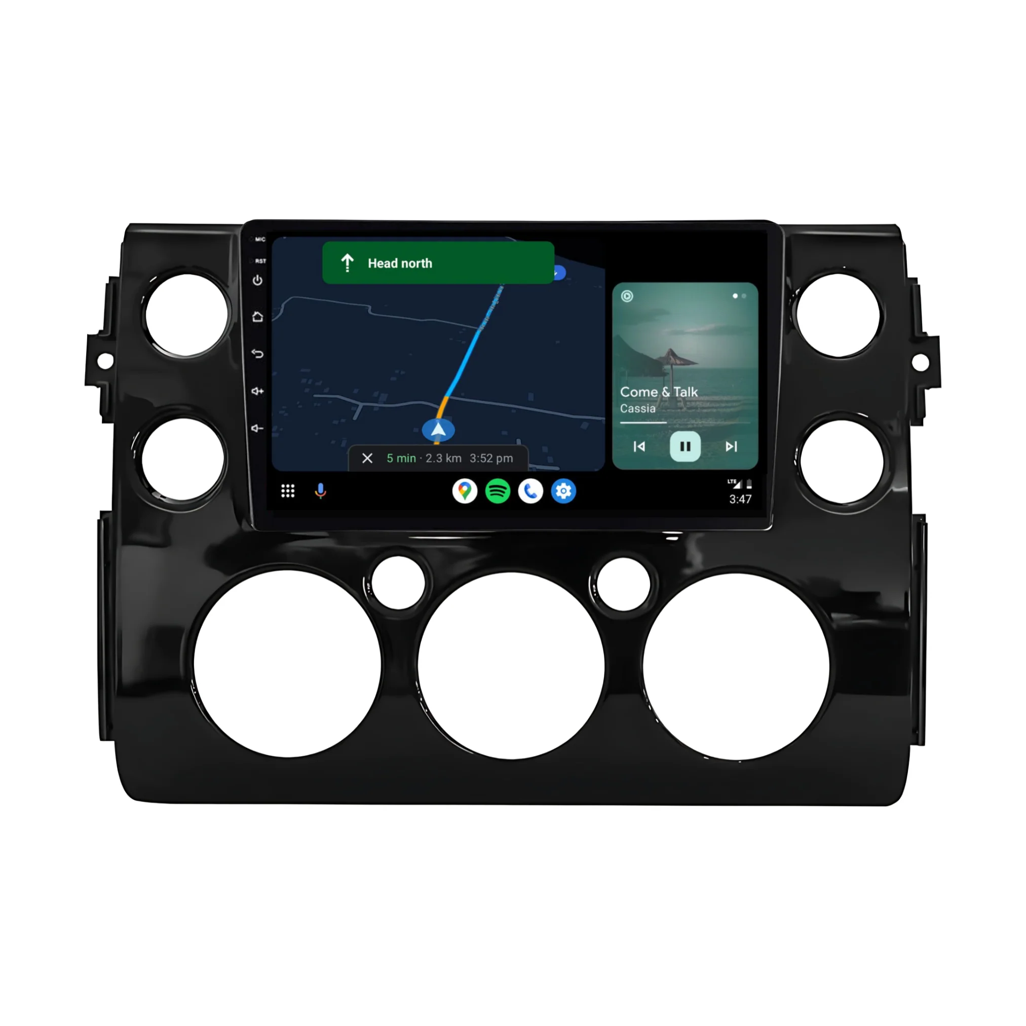 Toyota FJ CRUISER BLACK (2007-2015) Plug & Play Head Unit Upgrade Kit: Car Radio with Wireless & Wired Apple CarPlay & Android Auto - Image 5