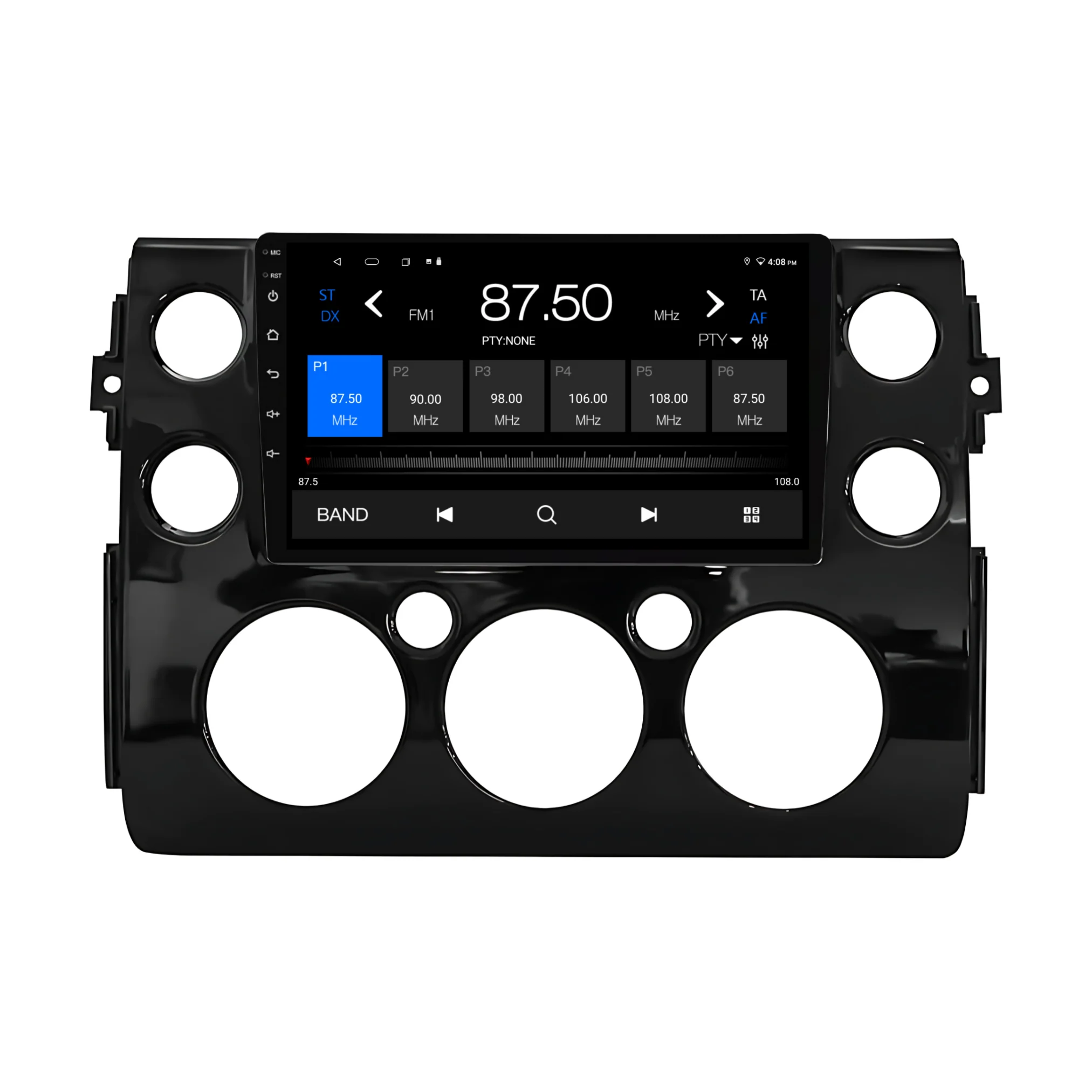 Toyota FJ CRUISER BLACK (2007-2015) Plug & Play Head Unit Upgrade Kit: Car Radio with Wireless & Wired Apple CarPlay & Android Auto - Image 6