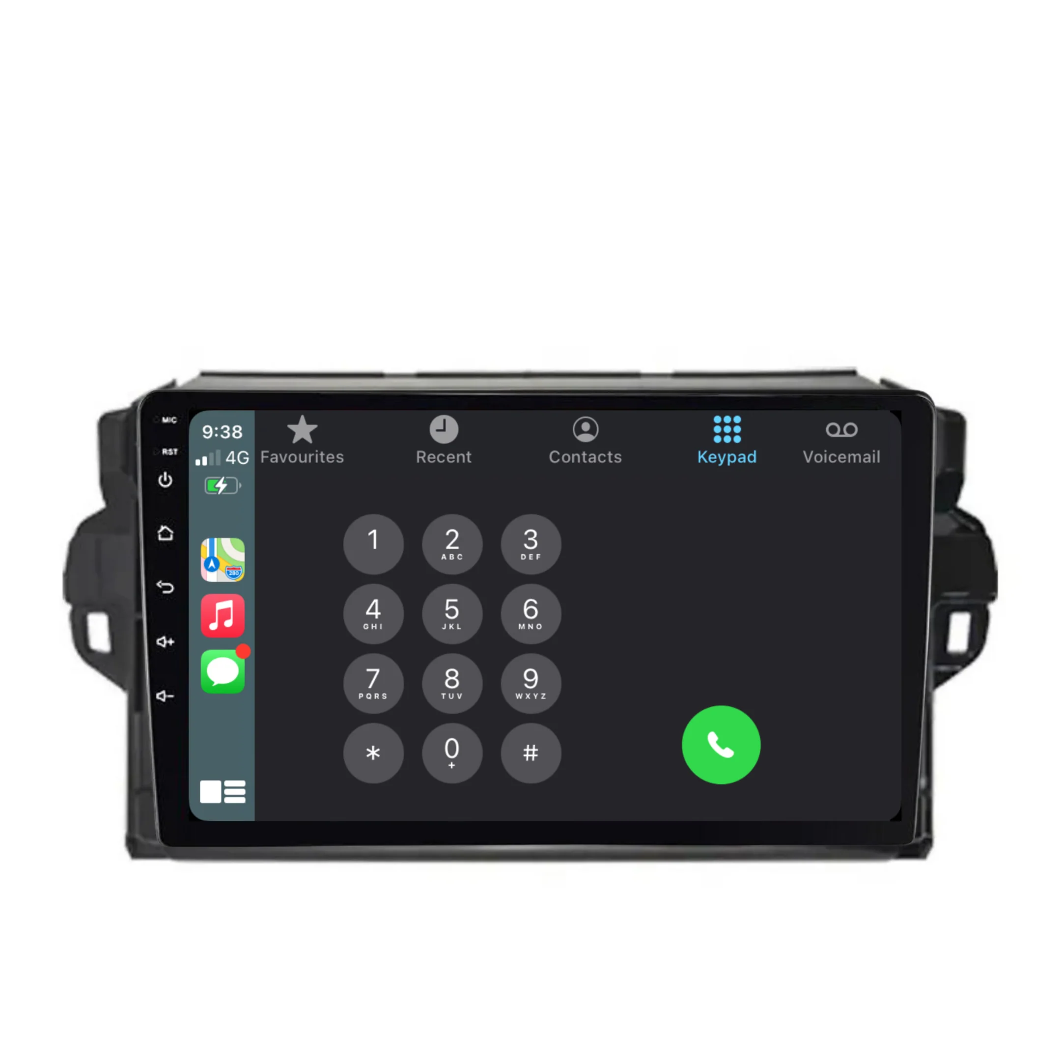 Toyota Fortuner (2021-2024) Plug & Play Head Unit Upgrade Kit: Car Radio with Wireless & Wired Apple CarPlay & Android Auto - Image 4