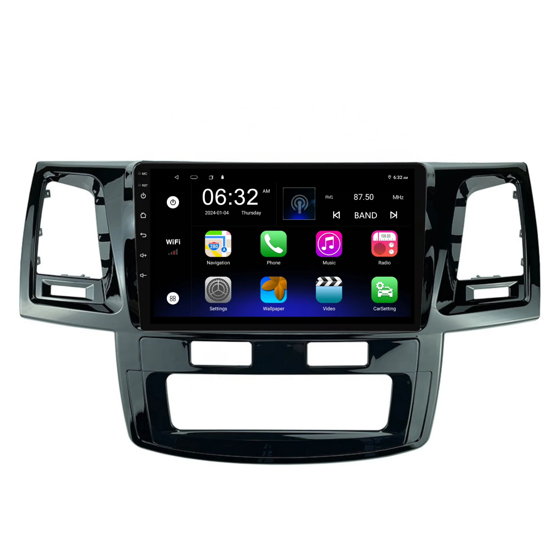 Toyota Hilux / N70 Auto AC (2008-2014) Plug & Play Head Unit Upgrade Kit: Car Radio with Wireless & Wired Apple CarPlay & Android Auto - Image 7