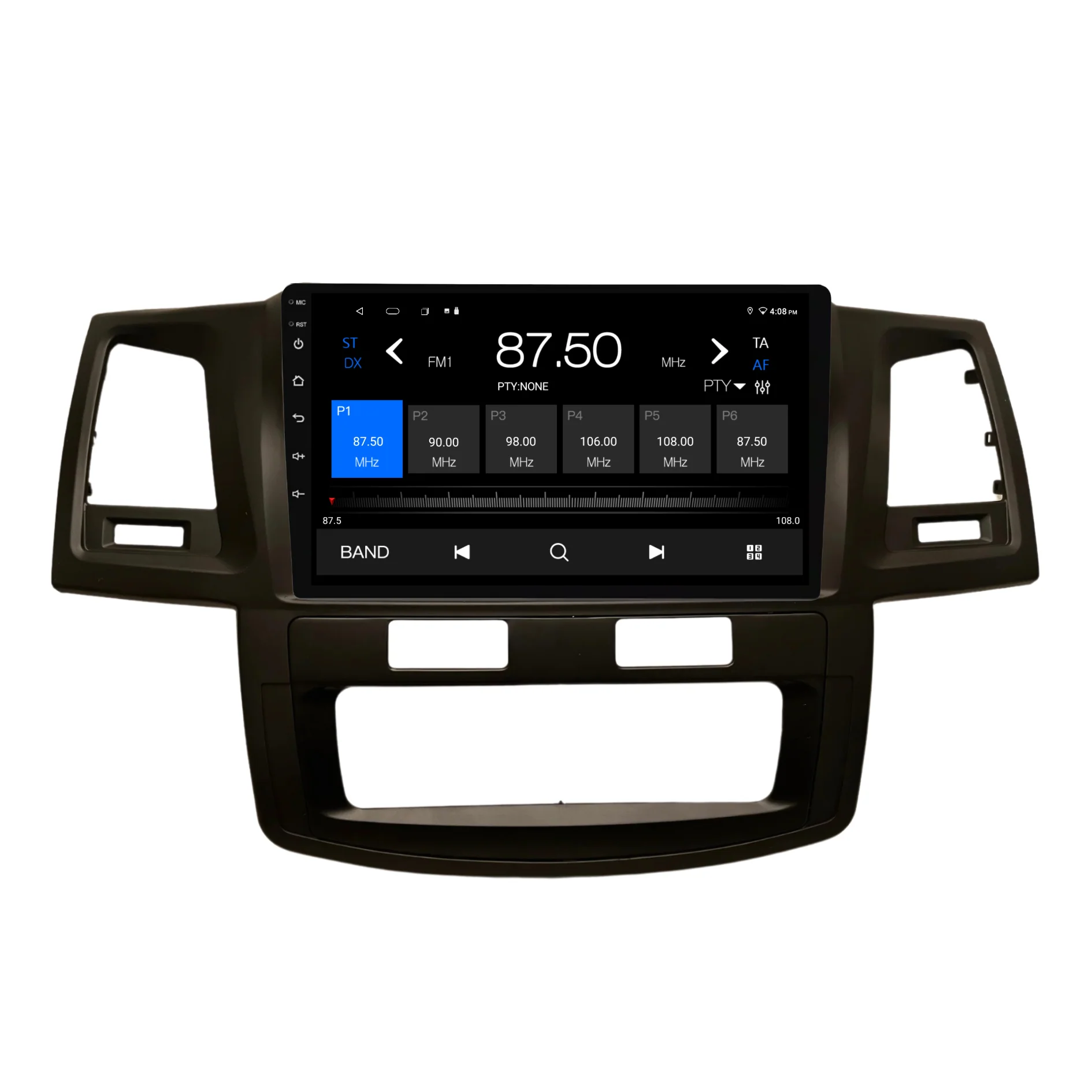 Toyota Hilux / N70 Auto AC - matte black (2008-2014) Plug & Play Head Unit Upgrade Kit: Car Radio with Wireless & Wired Apple CarPlay & Android Auto - Image 5