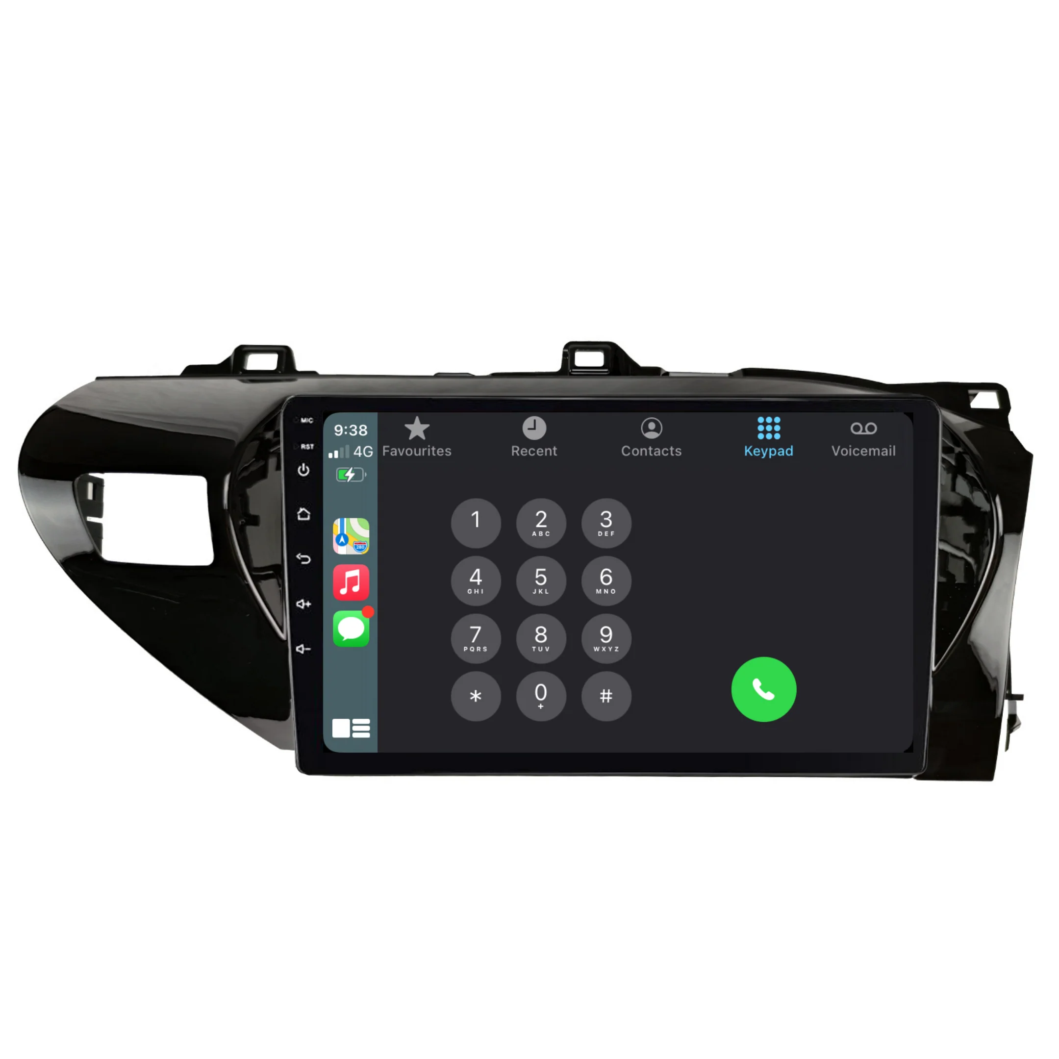 Toyota Hilux N80 / SR5 (2014-2022) Plug & Play Head Unit Upgrade Kit: Car Radio with Wireless & Wired Apple CarPlay & Android Auto - Image 5