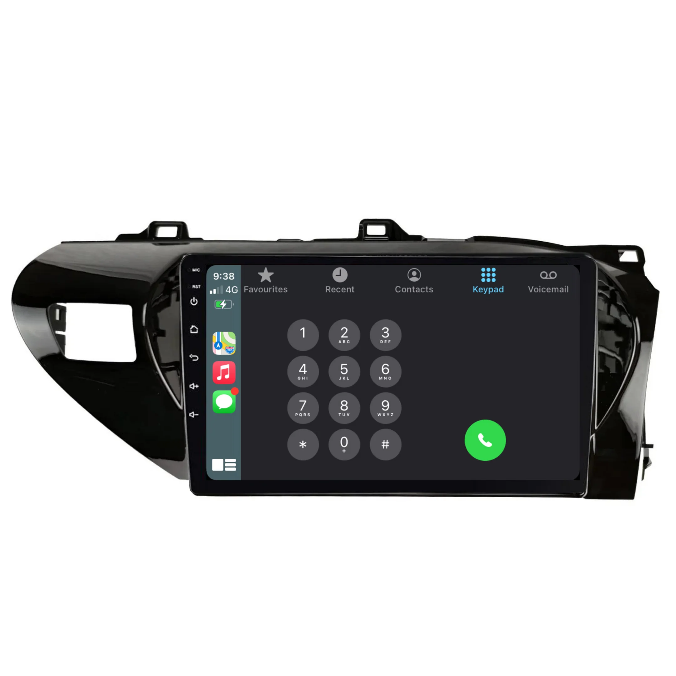 Toyota Hilux N80 / SR5 / GR SPORT (2023/2024) Plug & Play Head Unit Upgrade Kit: Car Radio with Wireless & Wired Apple CarPlay & Android Auto - Image 4