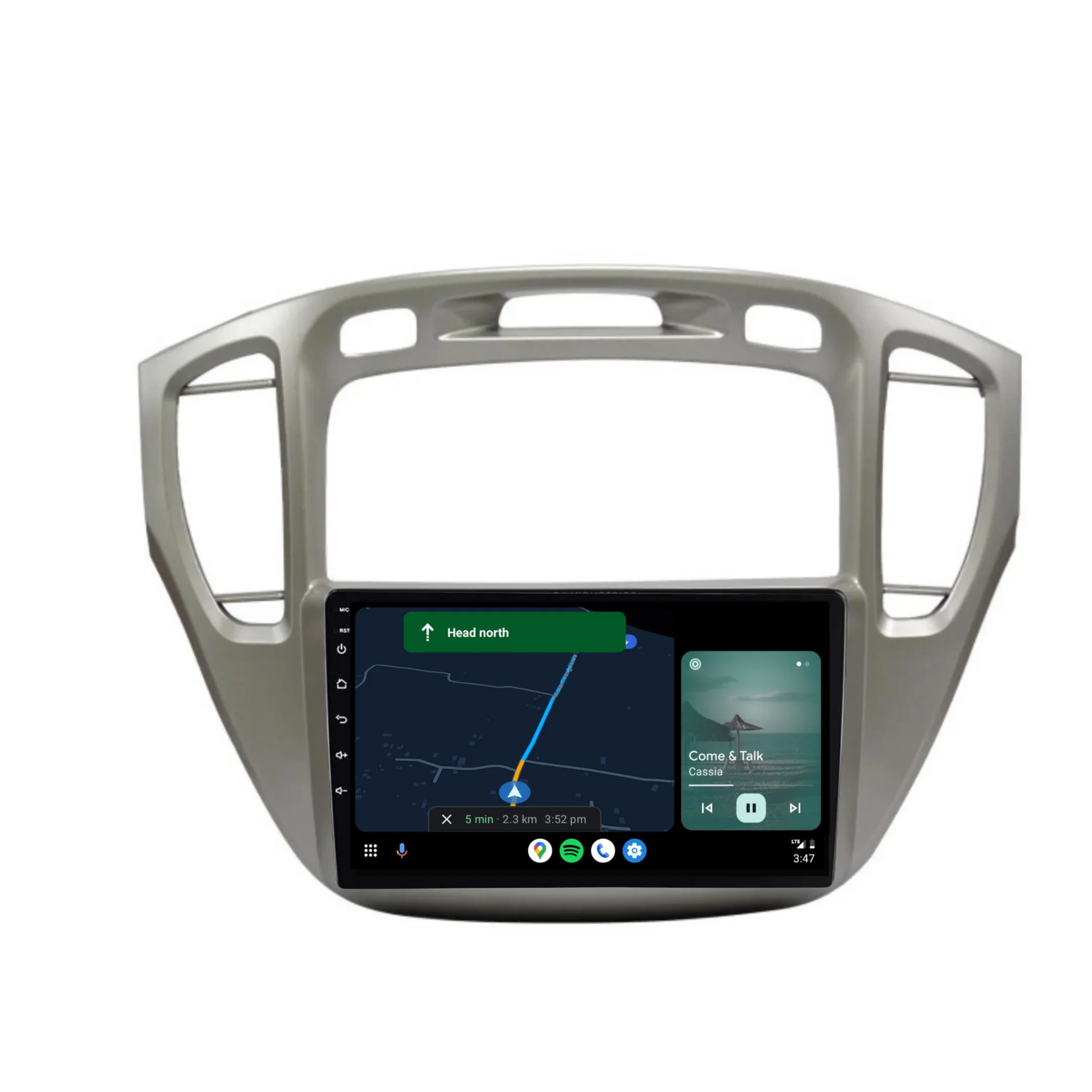Toyota Kluger (2001-2007) Plug & Play Head Unit Upgrade Kit: Car Radio with Wireless & Wired Apple CarPlay & Android Auto - Image 3