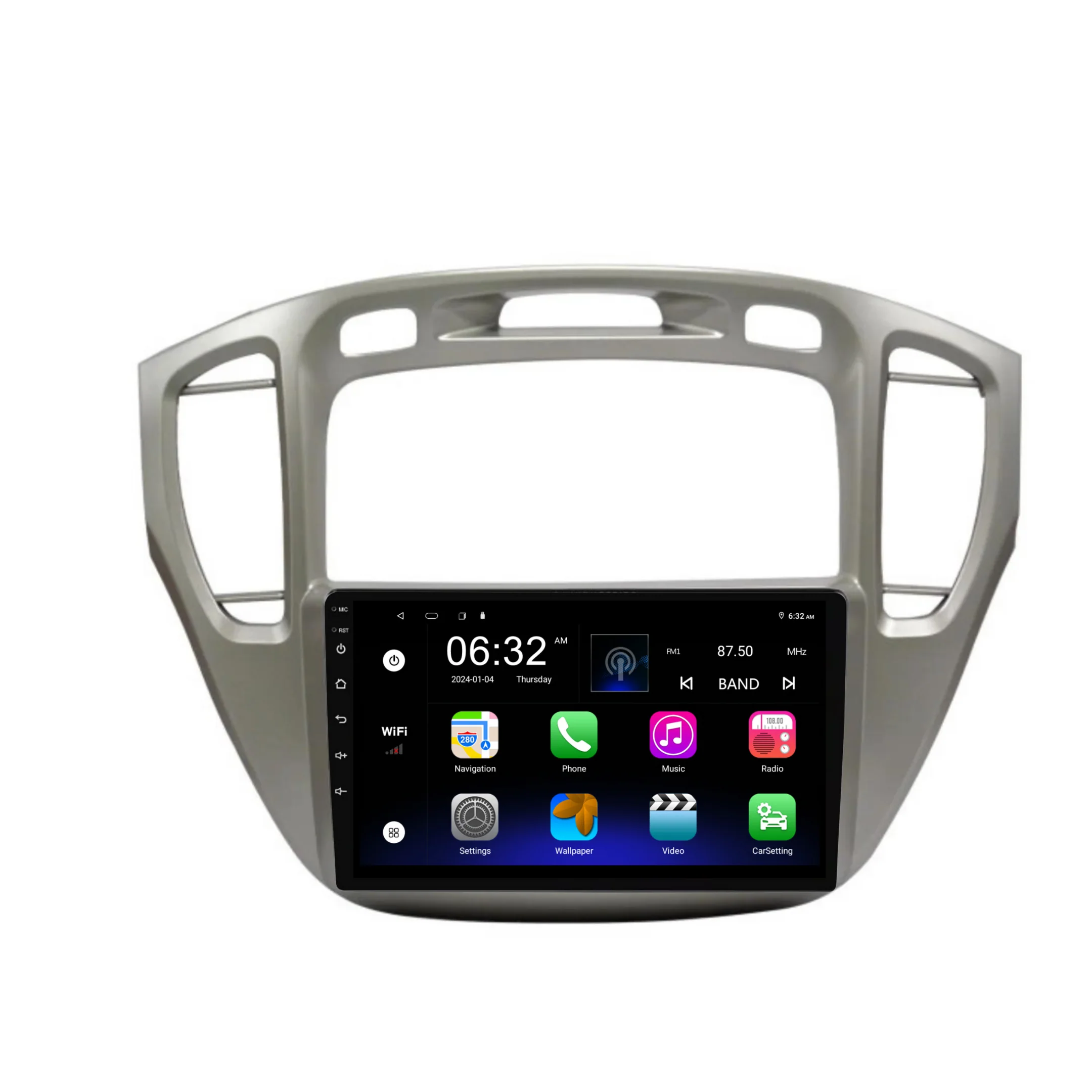 Toyota Kluger (2001-2007) Plug & Play Head Unit Upgrade Kit: Car Radio with Wireless & Wired Apple CarPlay & Android Auto - Image 5