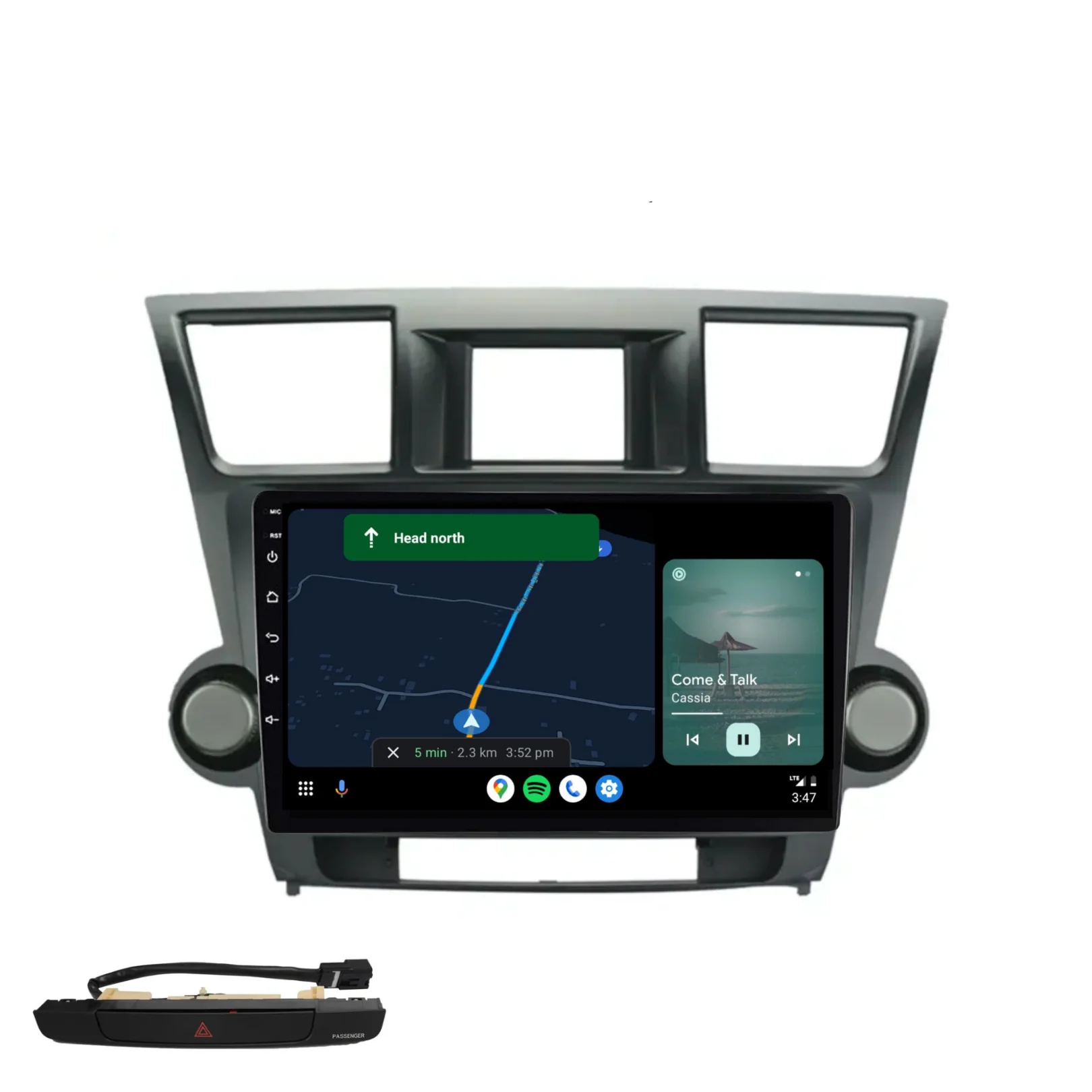 Toyota Kluger (2008-2014) Plug & Play Head Unit Upgrade Kit: Car Radio with Wireless & Wired Apple CarPlay & Android Auto - Image 5