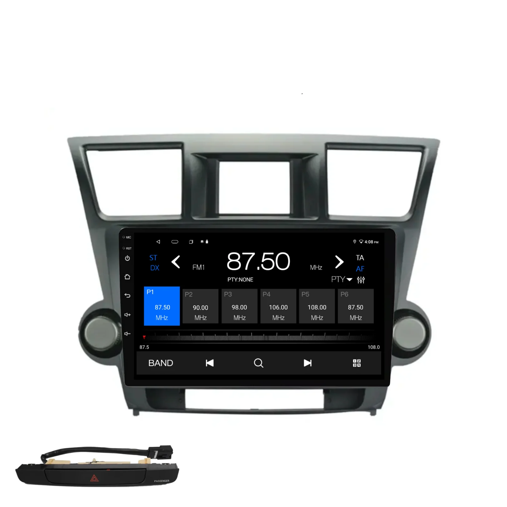Toyota Kluger (2008-2014) Plug & Play Head Unit Upgrade Kit: Car Radio with Wireless & Wired Apple CarPlay & Android Auto - Image 6