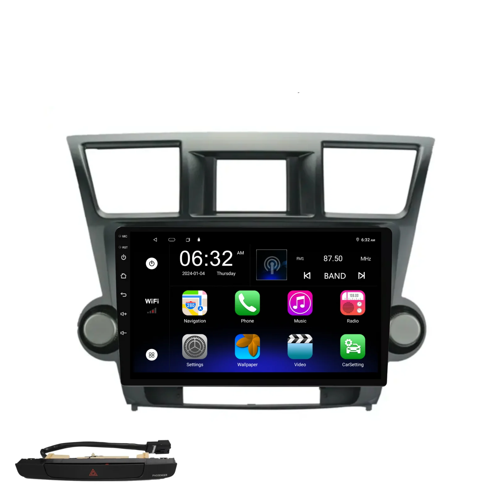 Toyota Kluger (2008-2014) Plug & Play Head Unit Upgrade Kit: Car Radio with Wireless & Wired Apple CarPlay & Android Auto - Image 7