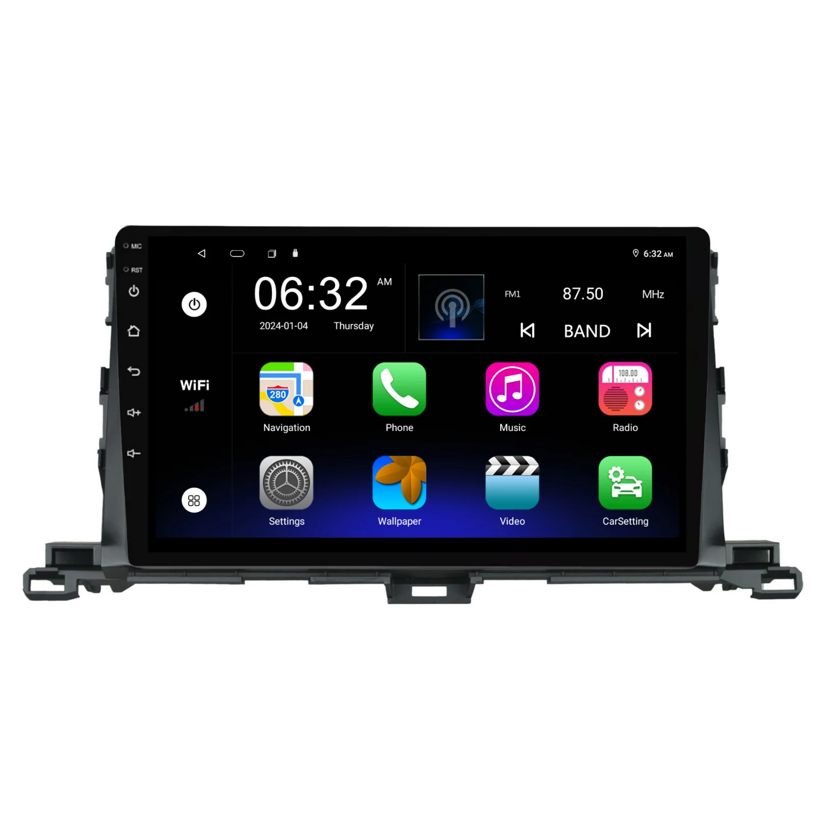 Toyota Kluger (2015-2019) Plug & Play Head Unit Upgrade Kit: Car Radio with Wireless & Wired Apple CarPlay & Android Auto - Image 7