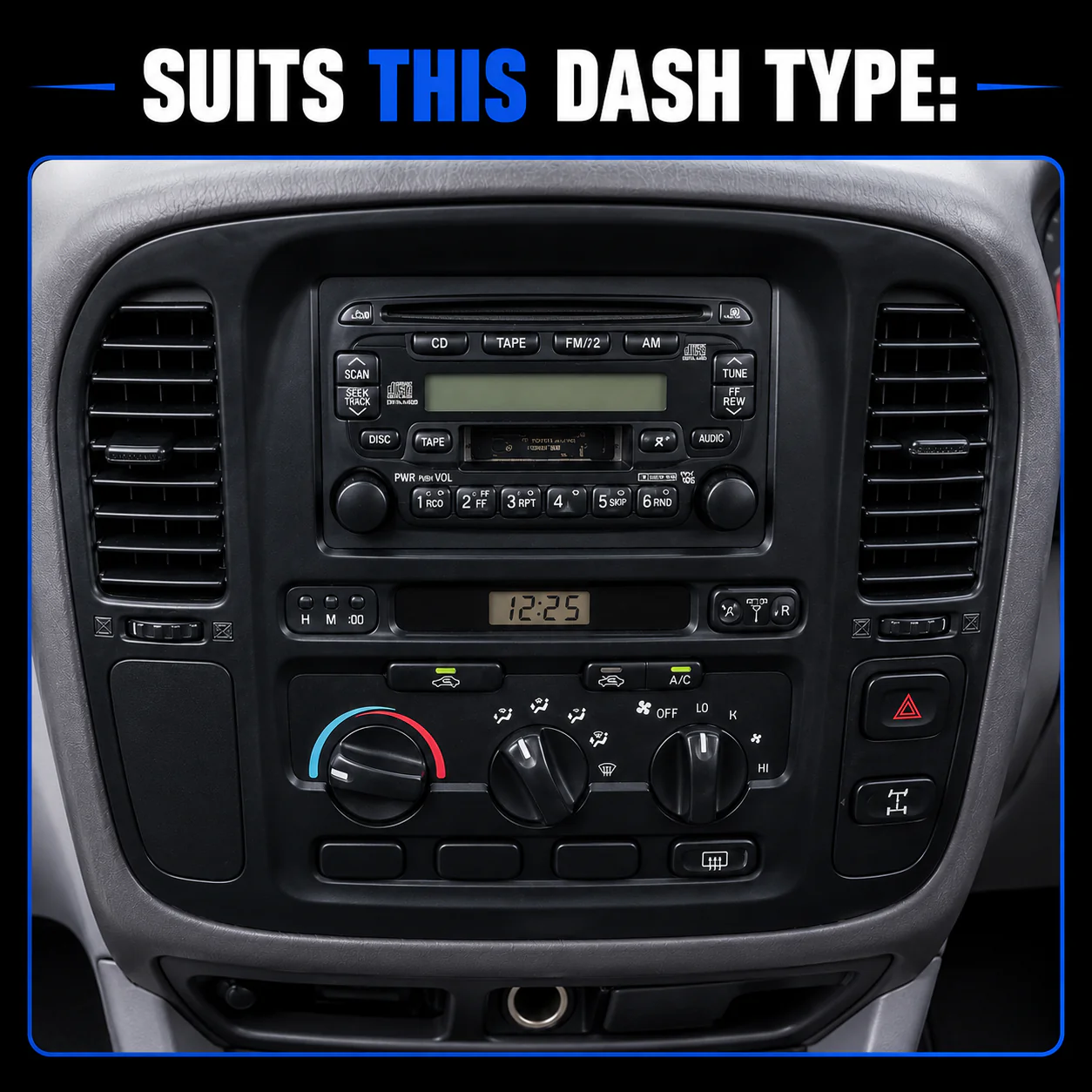 Toyota Landcruiser 100/105 Series (1998-2003) Plug & Play Head Unit Upgrade Kit: Car Radio with Wireless & Wired Apple CarPlay & Android Auto - Image 2