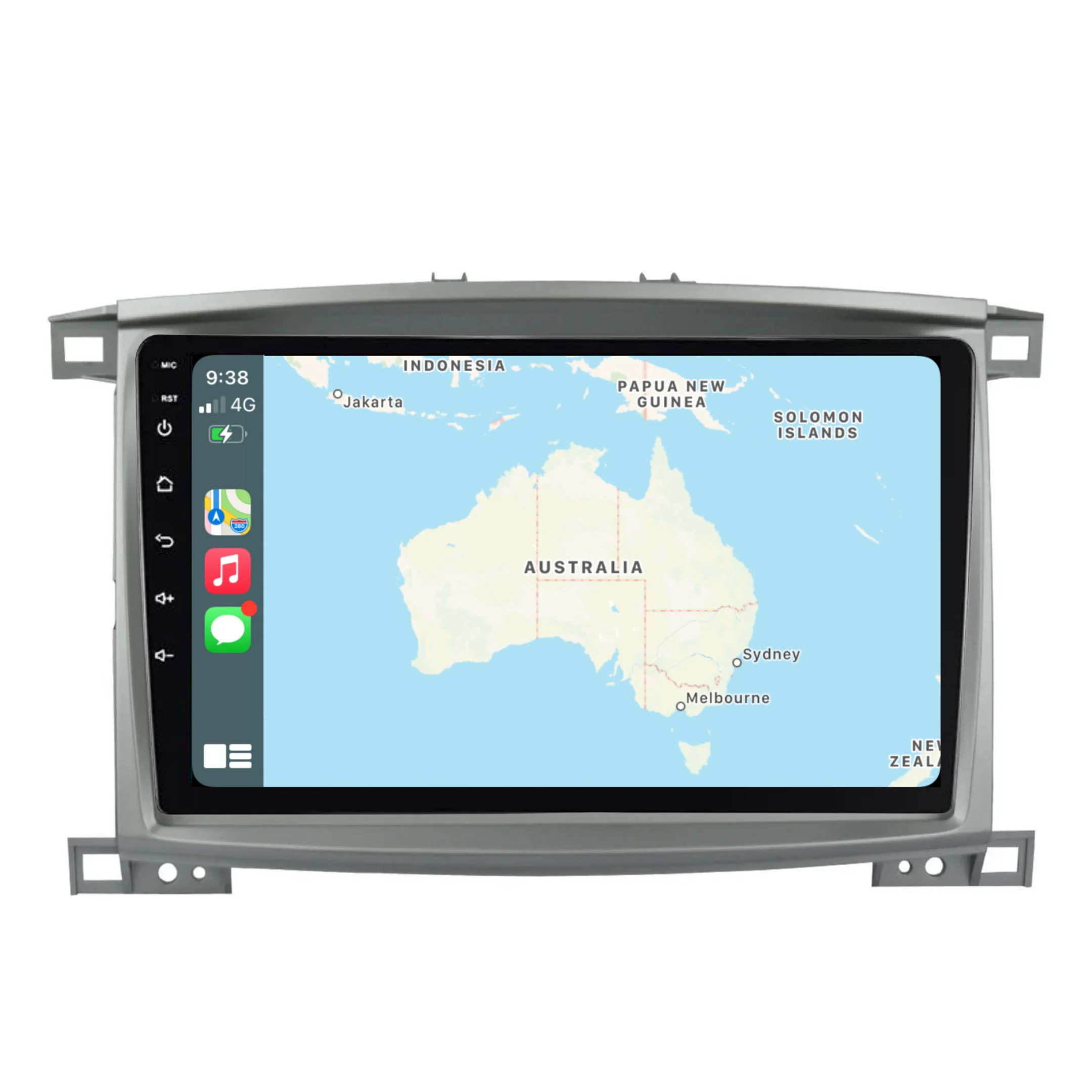 Toyota Landcruiser 100 Series SAHARA 10" (2002-2007) Plug & Play Head Unit Upgrade Kit: Car Radio with Wireless & Wired Apple CarPlay & Android Auto - Image 2
