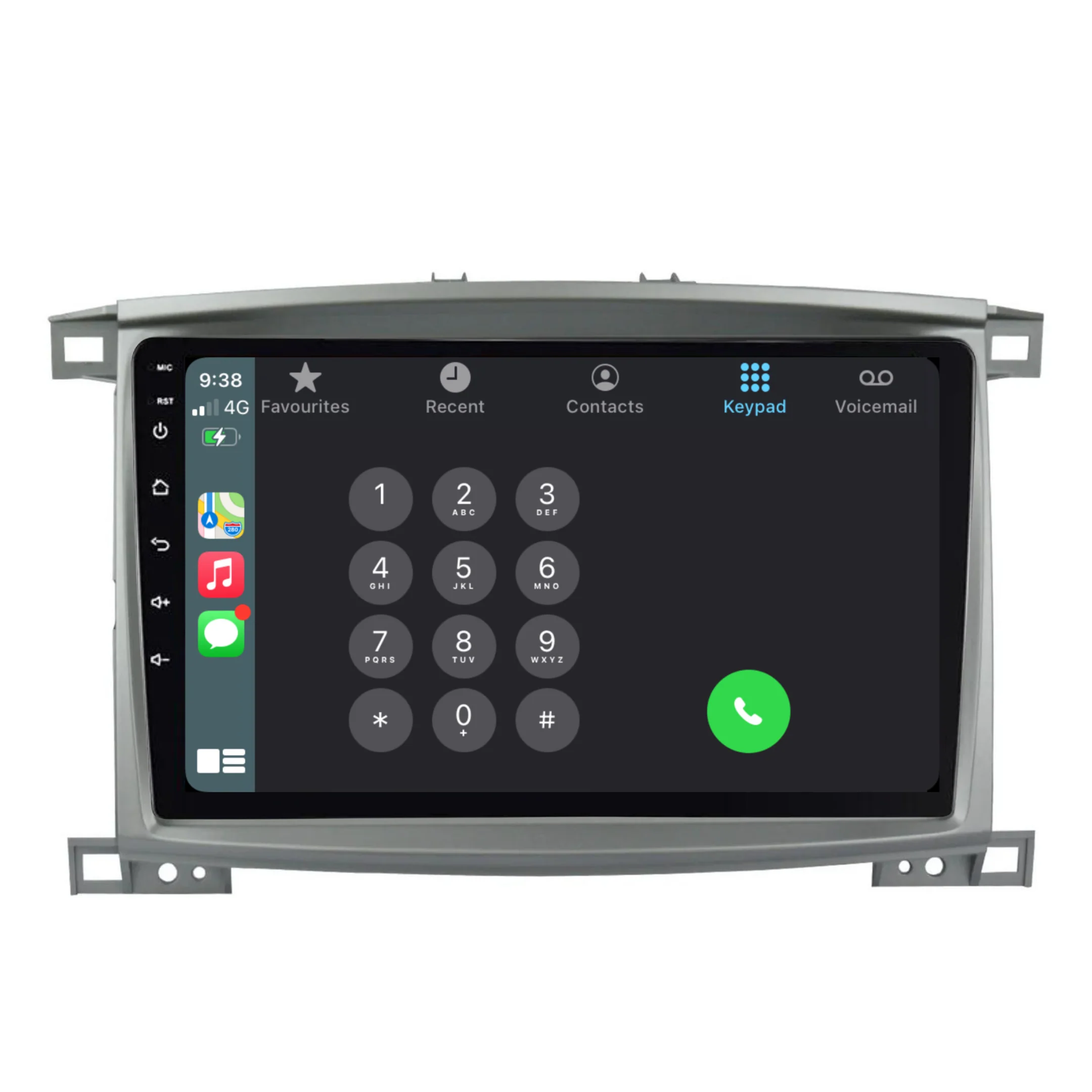 Toyota Landcruiser 100 Series SAHARA 10" (2002-2007) Plug & Play Head Unit Upgrade Kit: Car Radio with Wireless & Wired Apple CarPlay & Android Auto - Image 3