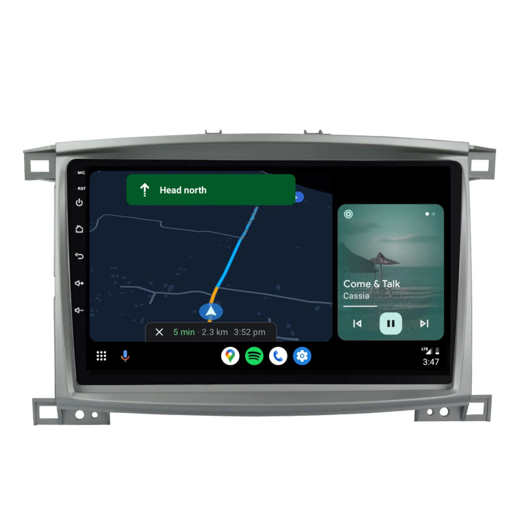Toyota Landcruiser 100 Series SAHARA 10" (2002-2007) Plug & Play Head Unit Upgrade Kit: Car Radio with Wireless & Wired Apple CarPlay & Android Auto - Image 4