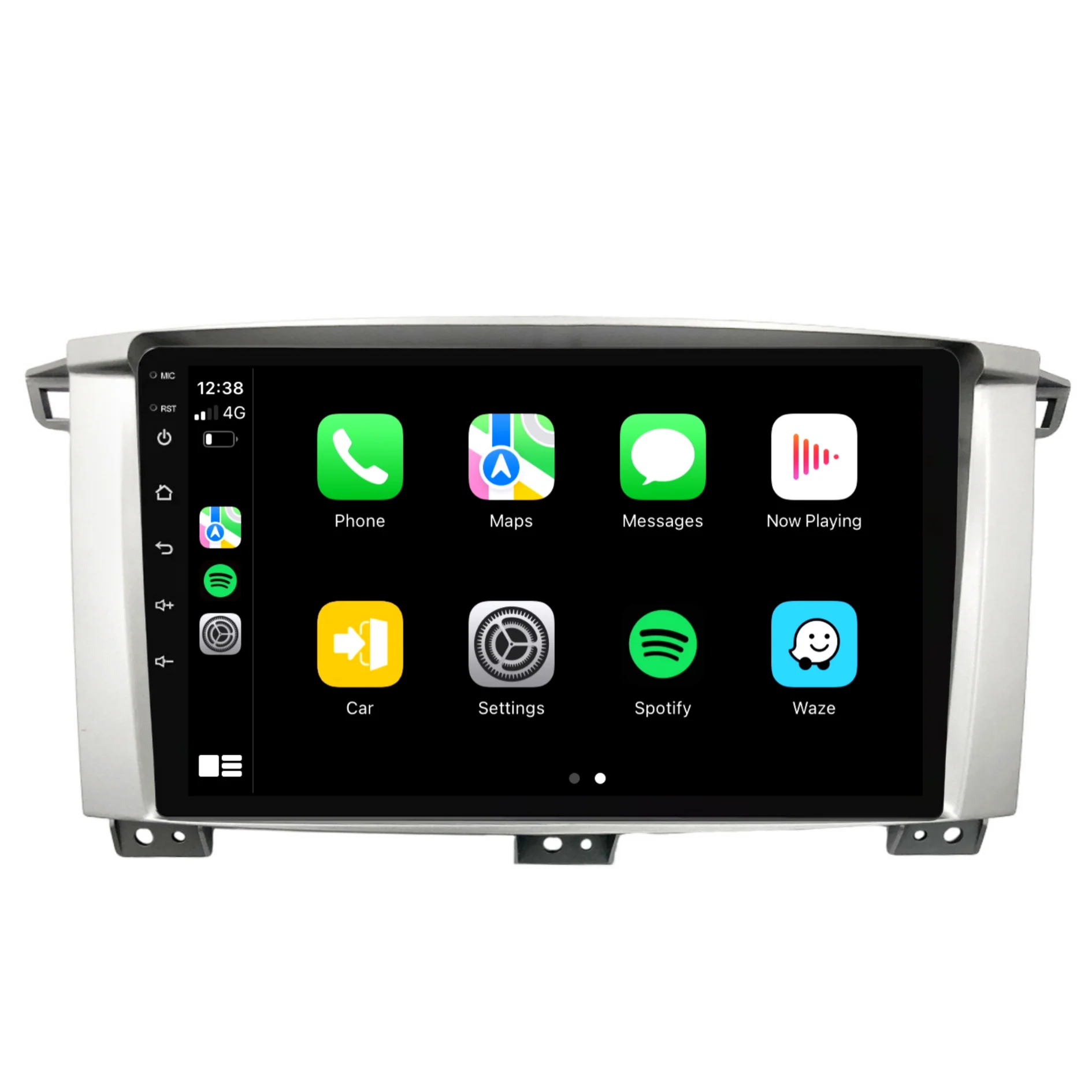 Toyota Landcruiser 100 Series 9" (2002-2007) Plug & Play Head Unit Upgrade Kit: Car Radio with Wireless & Wired Apple CarPlay & Android Auto - Image 2