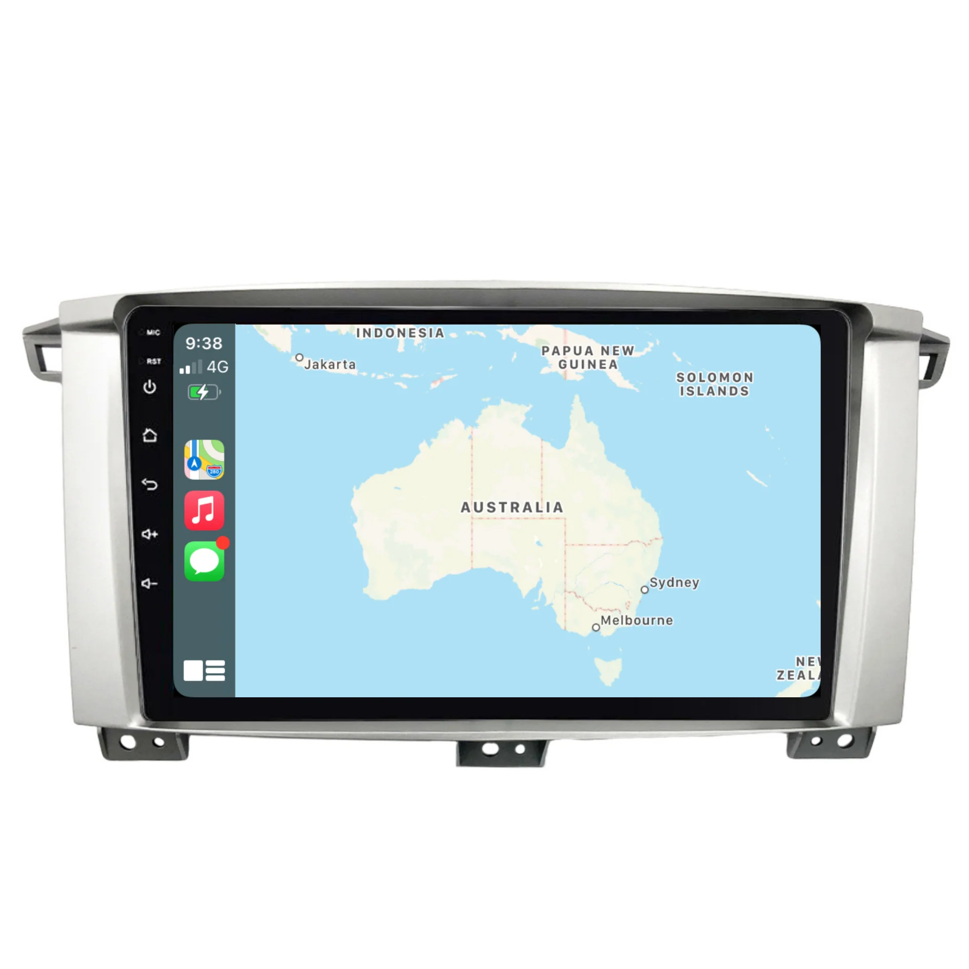 Toyota Landcruiser 100 Series 9" (2002-2007) Plug & Play Head Unit Upgrade Kit: Car Radio with Wireless & Wired Apple CarPlay & Android Auto - Image 3