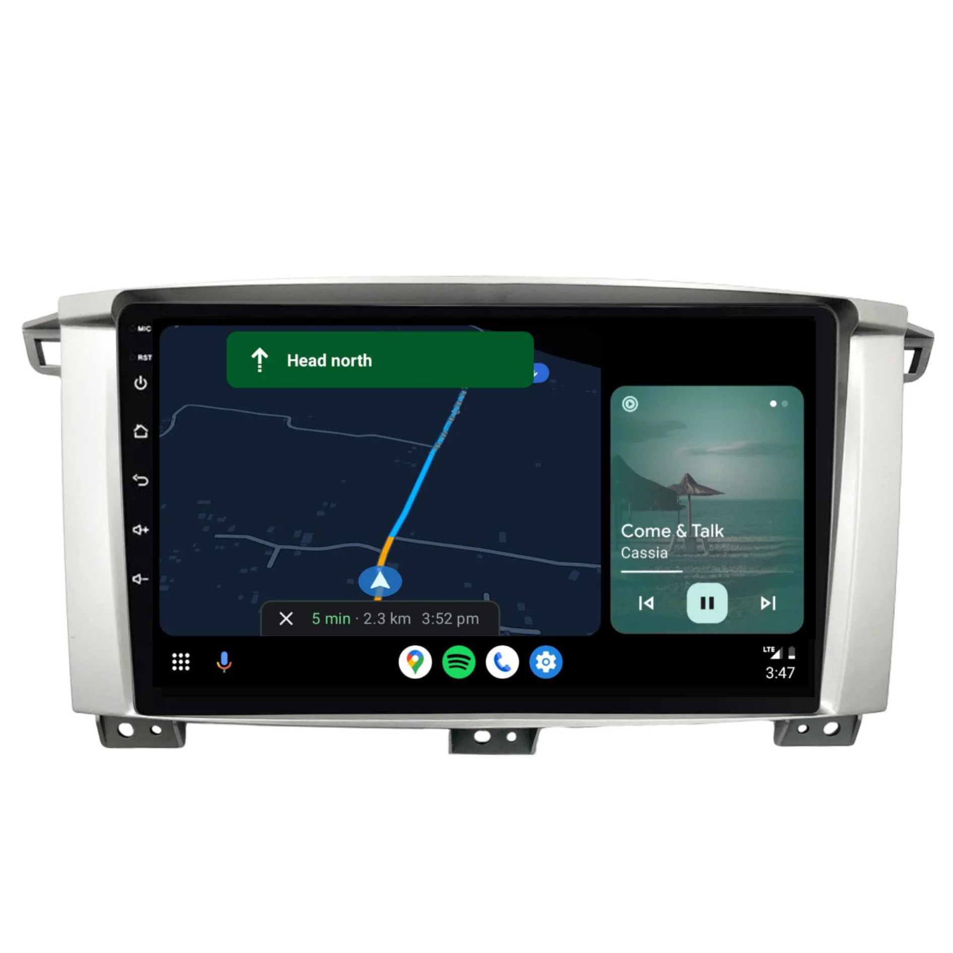Toyota Landcruiser 100 Series 9" (2002-2007) Plug & Play Head Unit Upgrade Kit: Car Radio with Wireless & Wired Apple CarPlay & Android Auto - Image 5