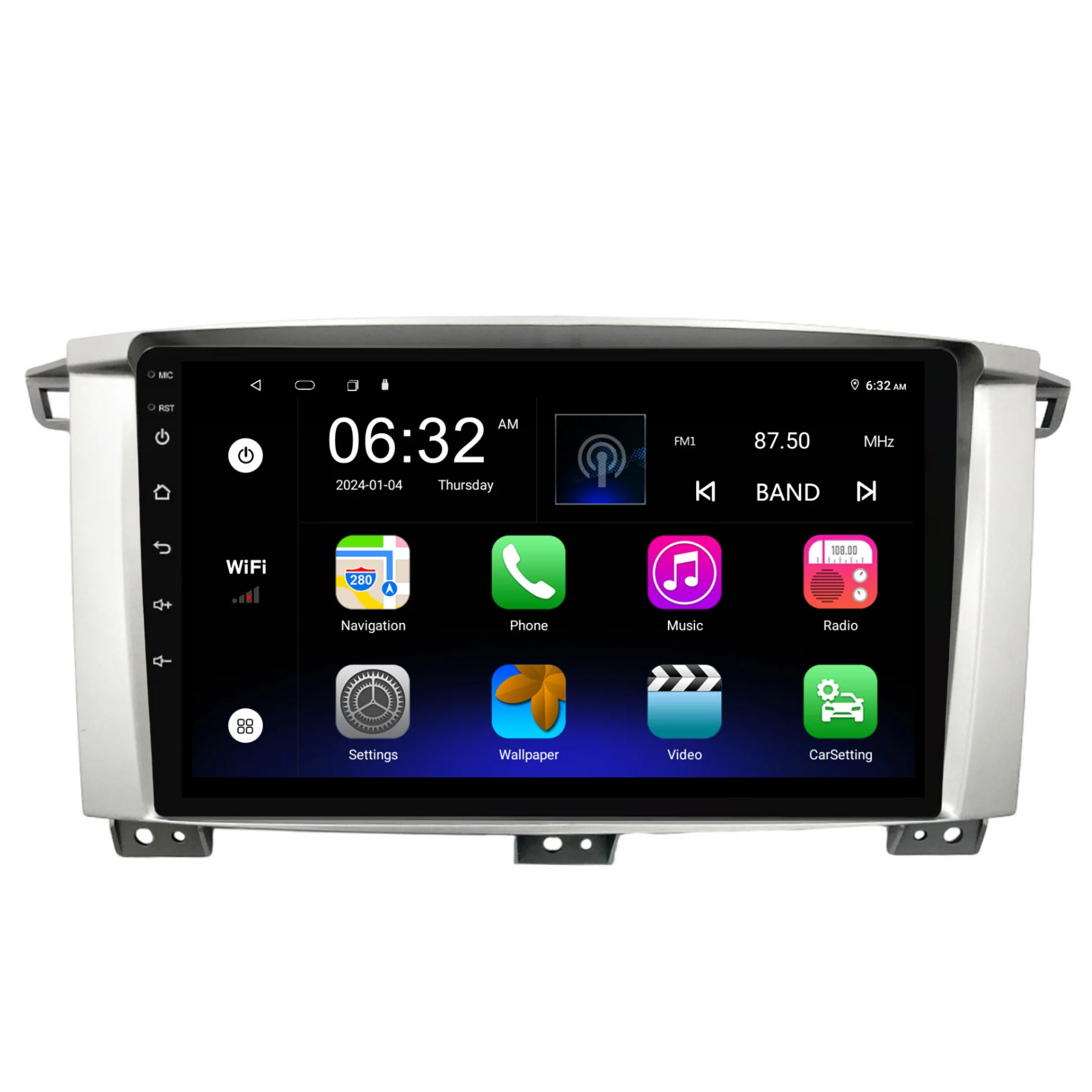 Toyota Landcruiser 100 Series 9" (2002-2007) Plug & Play Head Unit Upgrade Kit: Car Radio with Wireless & Wired Apple CarPlay & Android Auto - Image 7
