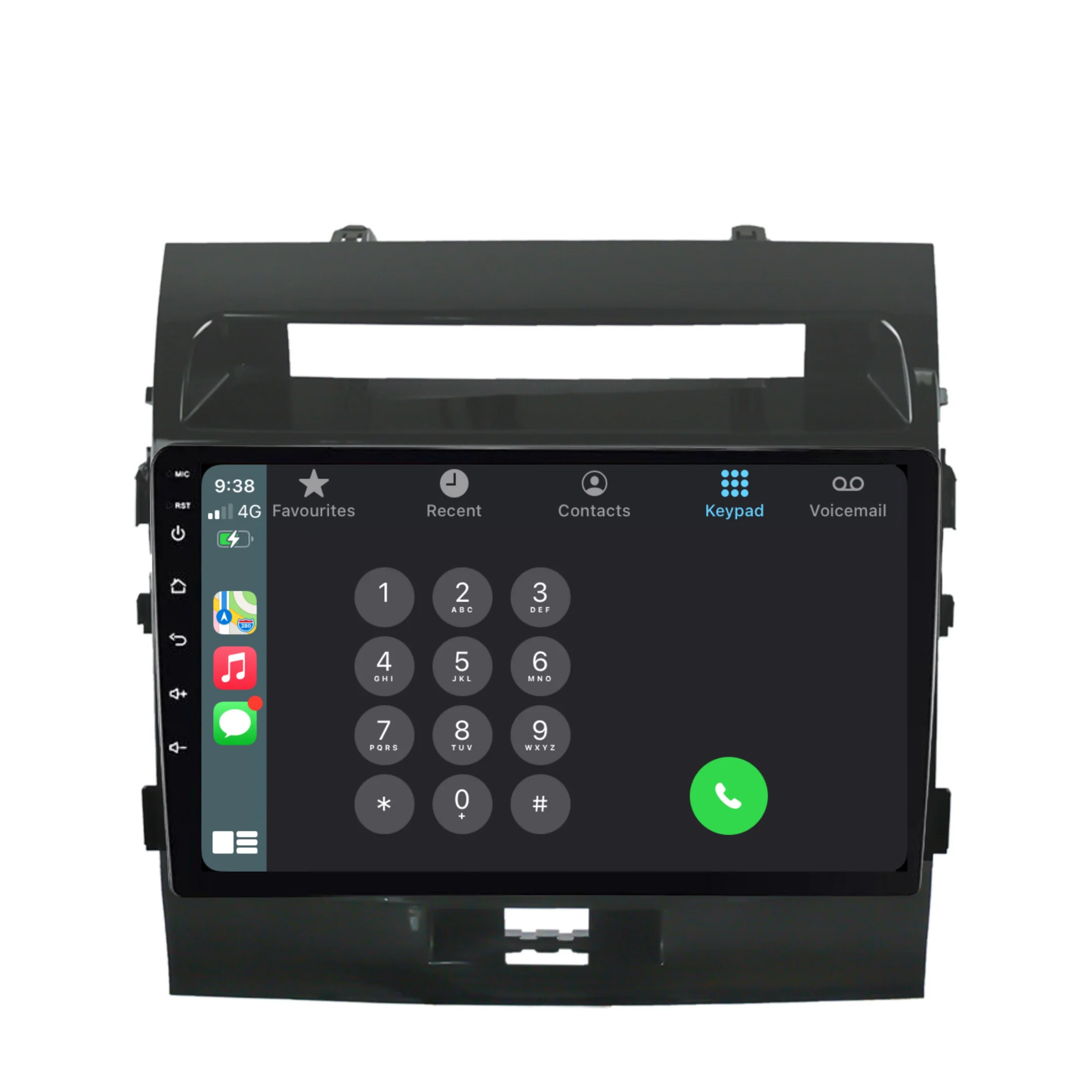 Toyota Landcruiser 200 Series (2008-2015) Plug & Play Head Unit Upgrade Kit: Car Radio with Wireless & Wired Apple CarPlay & Android Auto - Image 4