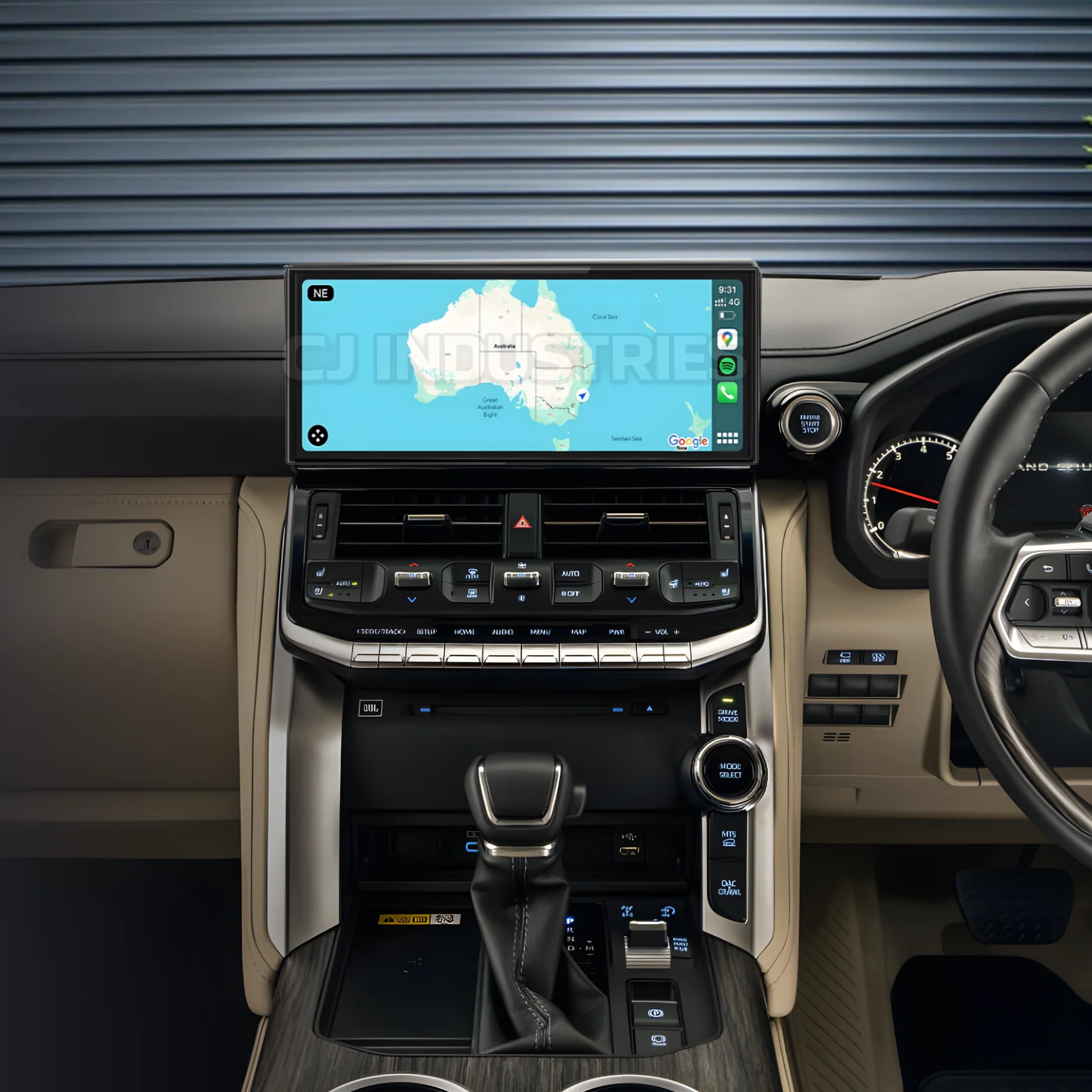Toyota Landcruiser LC300 300 Series (2021 - 2025) 12.3" HD Plug & Play Head Unit Upgrade Kit: Car Radio with Wireless & Wired Apple CarPlay & Android Auto - Image 2
