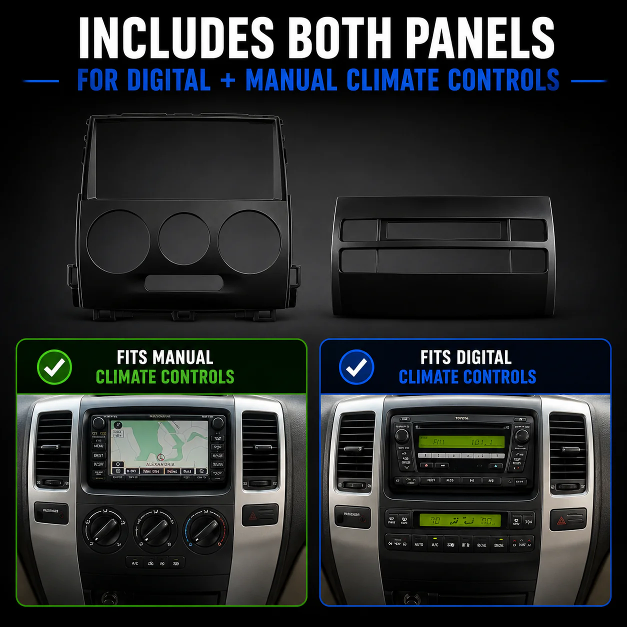 Toyota Prado 120 Series (2003-2009) Plug & Play Head Unit Upgrade Kit: Car Radio with Wireless & Wired Apple CarPlay & Android Auto - Image 7
