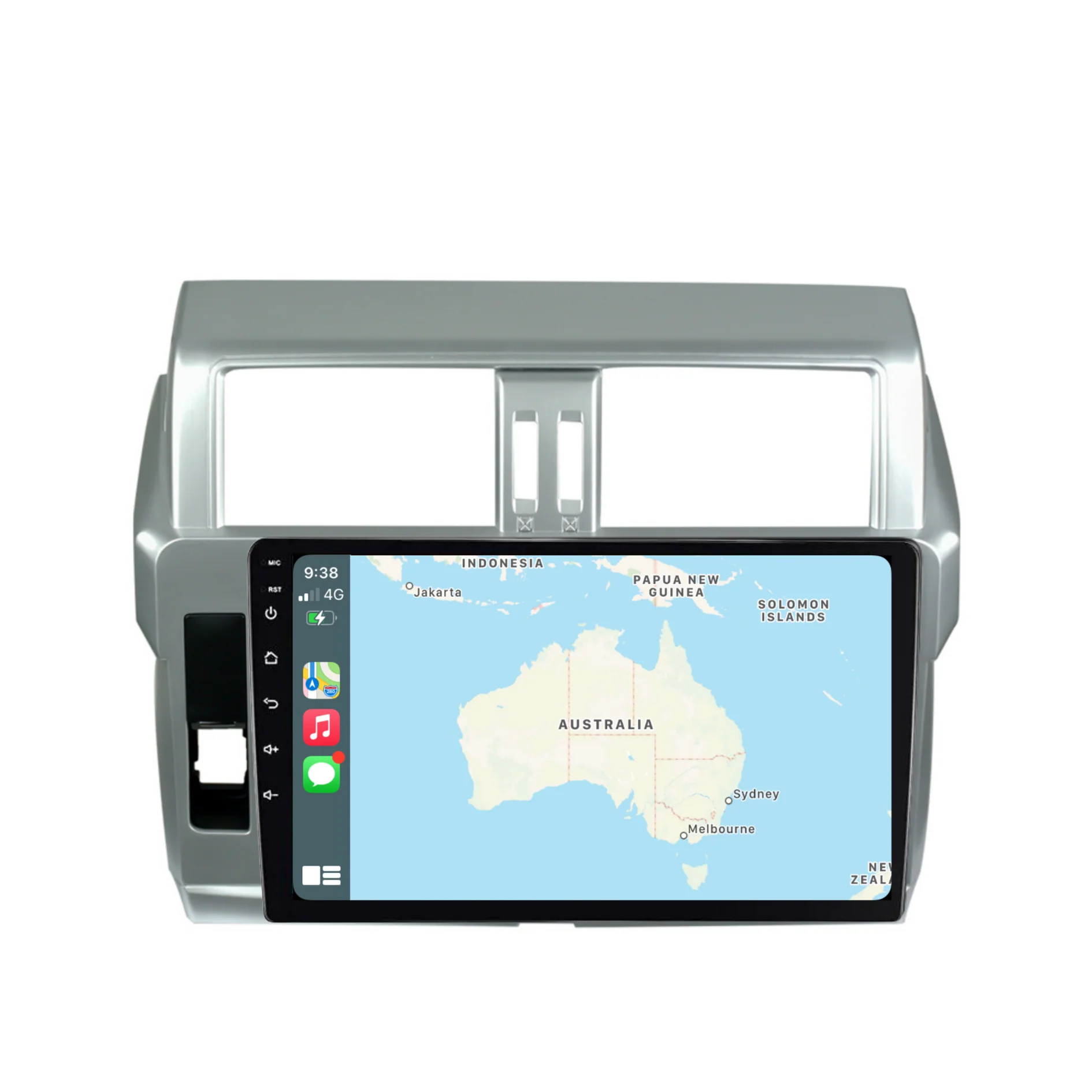Toyota Prado 150 (2014-2017) Plug & Play Head Unit Upgrade Kit: Car Radio with Wireless & Wired Apple CarPlay & Android Auto - Image 5
