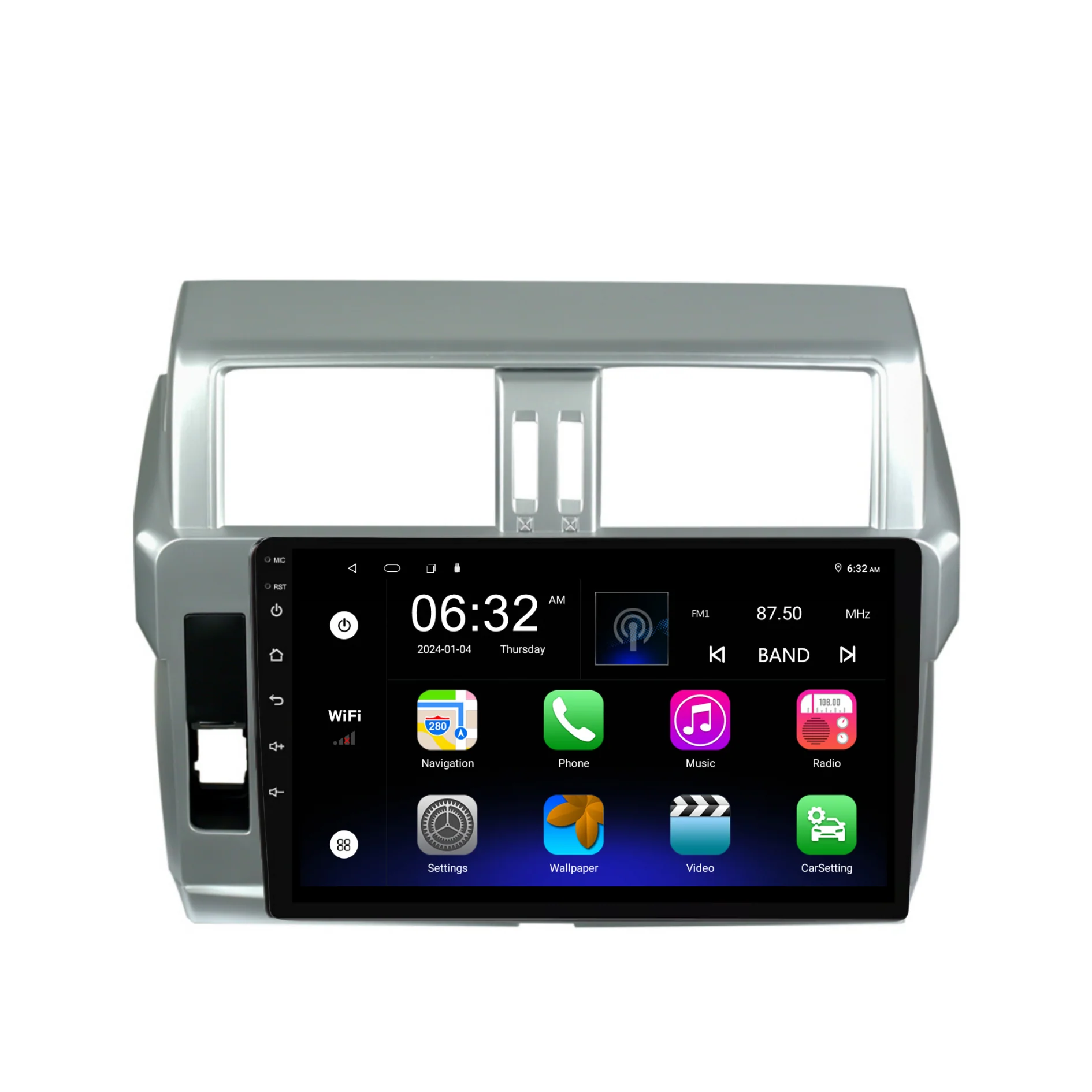 Toyota Prado 150 (2014-2017) Plug & Play Head Unit Upgrade Kit: Car Radio with Wireless & Wired Apple CarPlay & Android Auto - Image 8