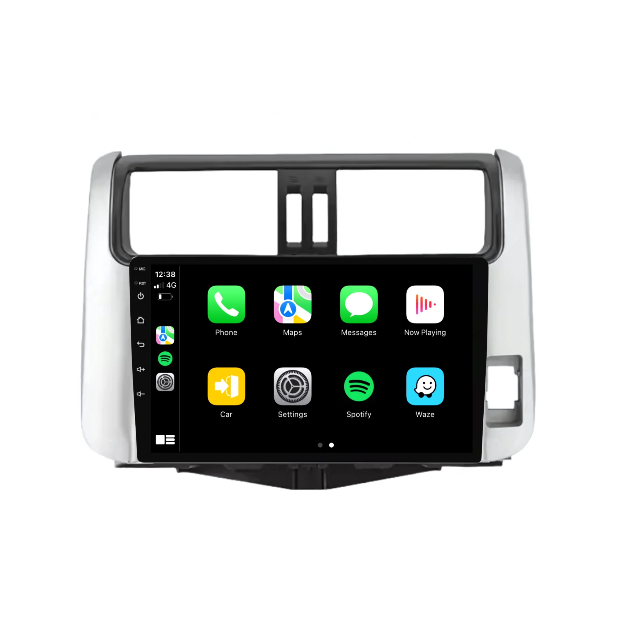 Toyota Prado (2010-2013) Plug & Play Head Unit Upgrade Kit: Car Radio with Wireless & Wired Apple CarPlay & Android Auto - Image 3