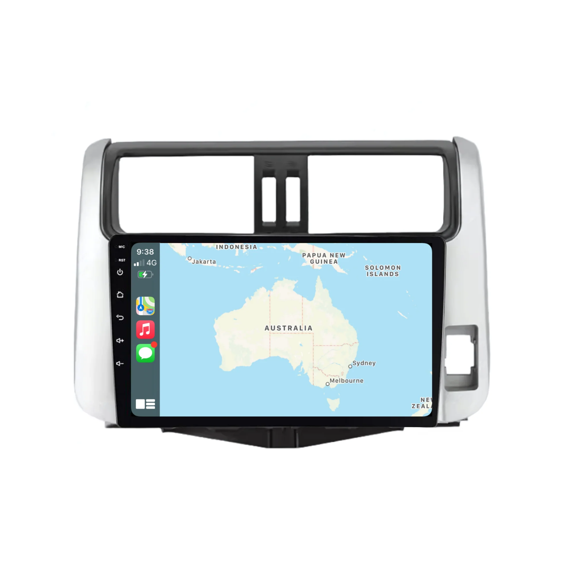 Toyota Prado (2010-2013) Plug & Play Head Unit Upgrade Kit: Car Radio with Wireless & Wired Apple CarPlay & Android Auto - Image 4
