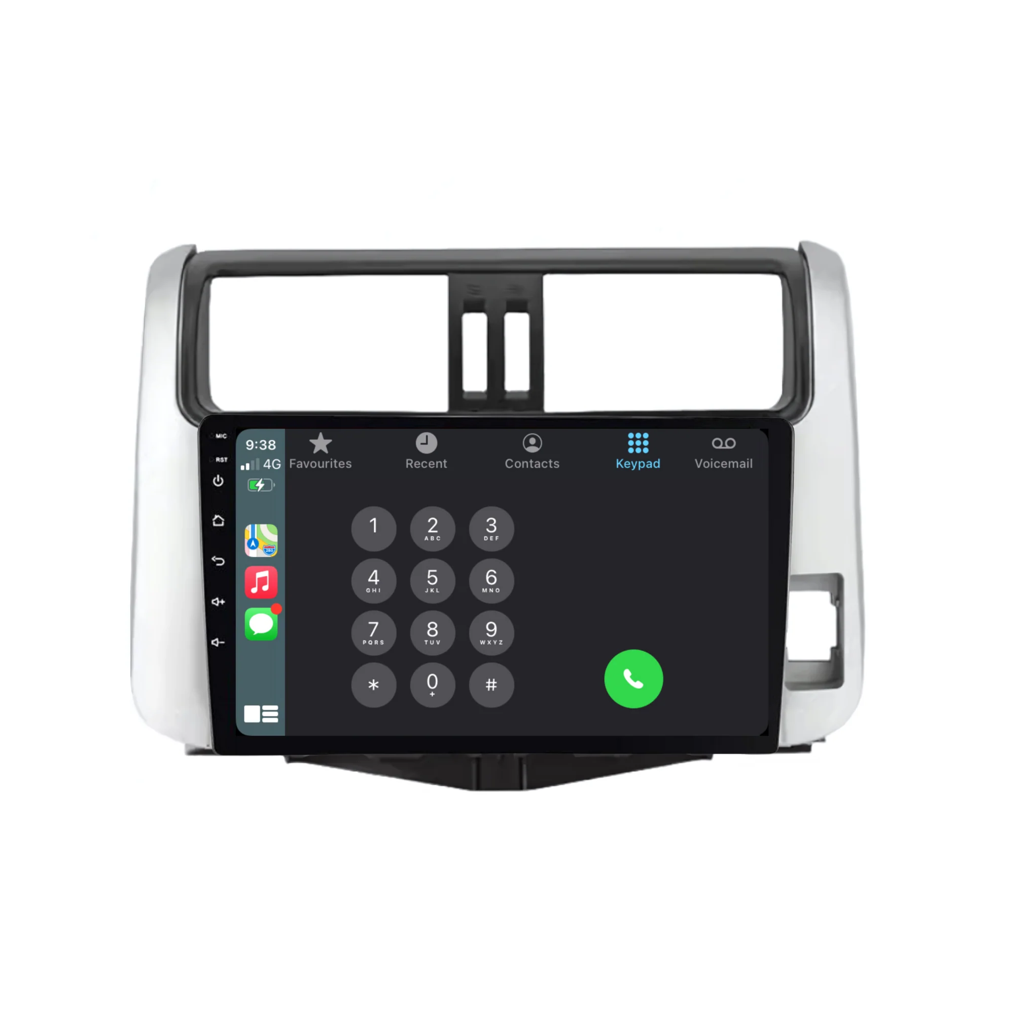 Toyota Prado (2010-2013) Plug & Play Head Unit Upgrade Kit: Car Radio with Wireless & Wired Apple CarPlay & Android Auto - Image 5